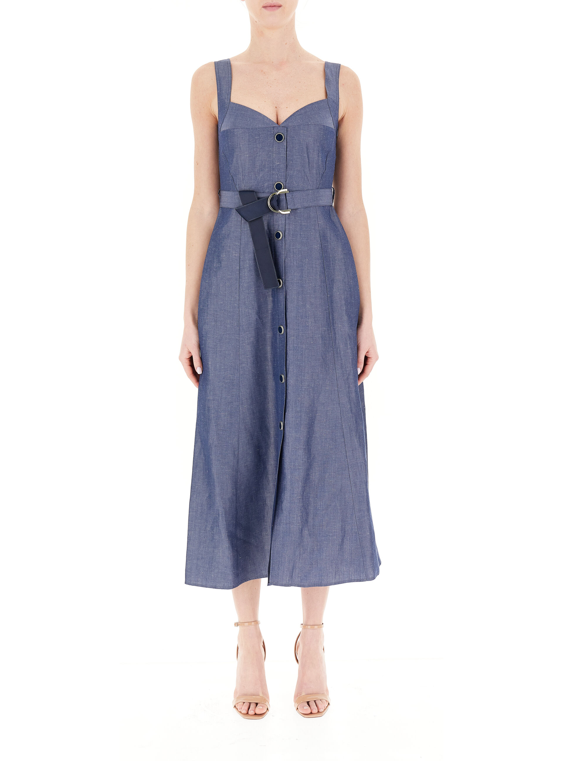 Abito con cintura LIU JEANS BLU AVIO 42