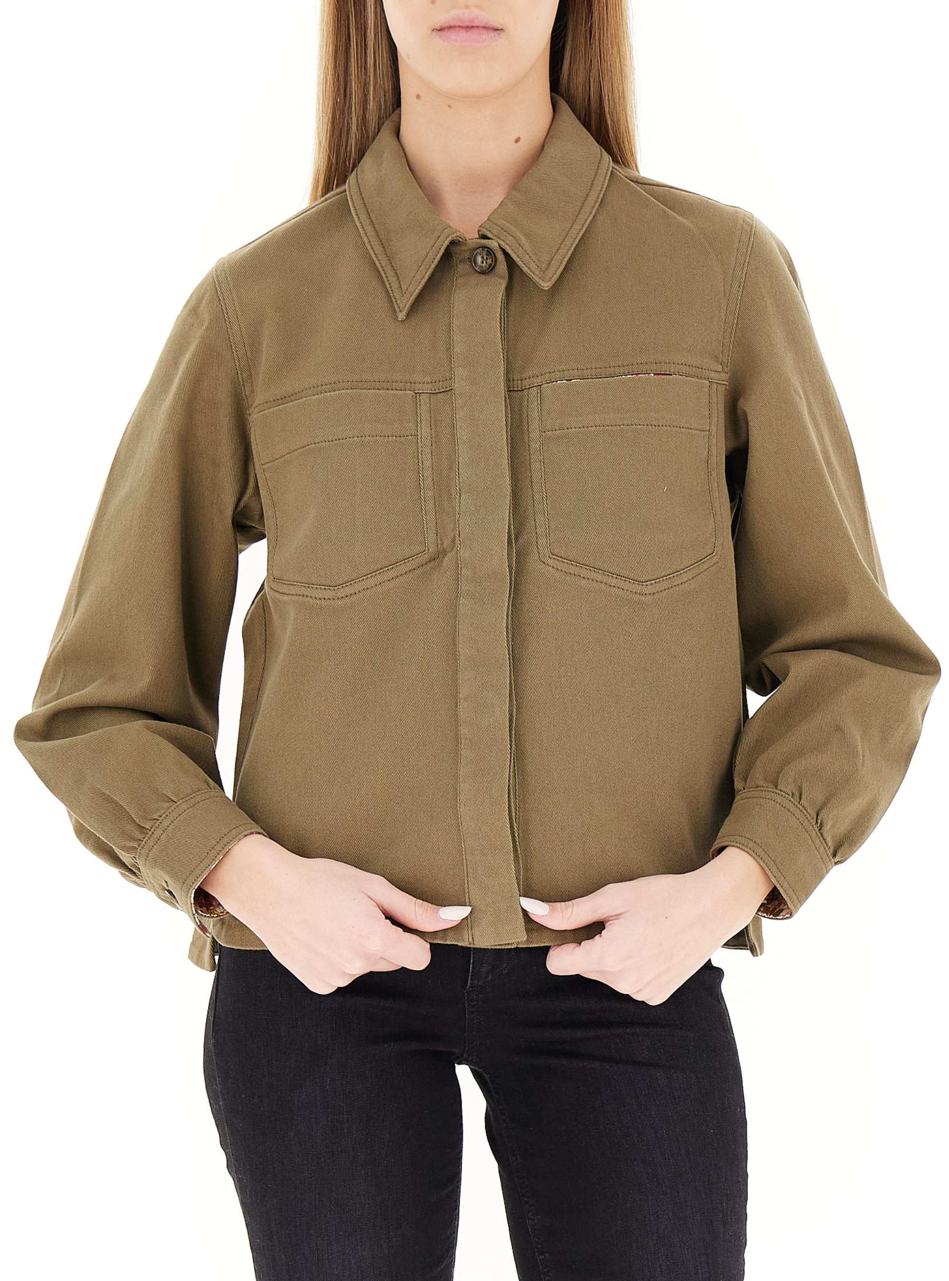 Giacca overshirt VERDE OLIVA