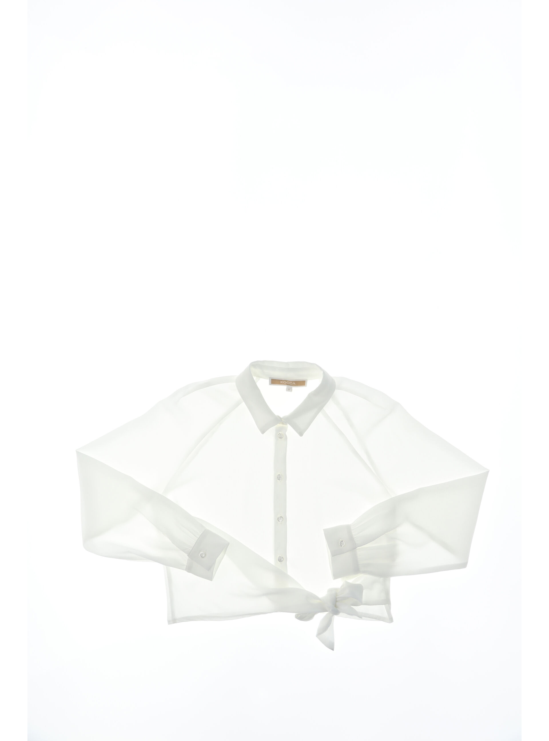 KOCCA Camicia con fiocco BIANCO