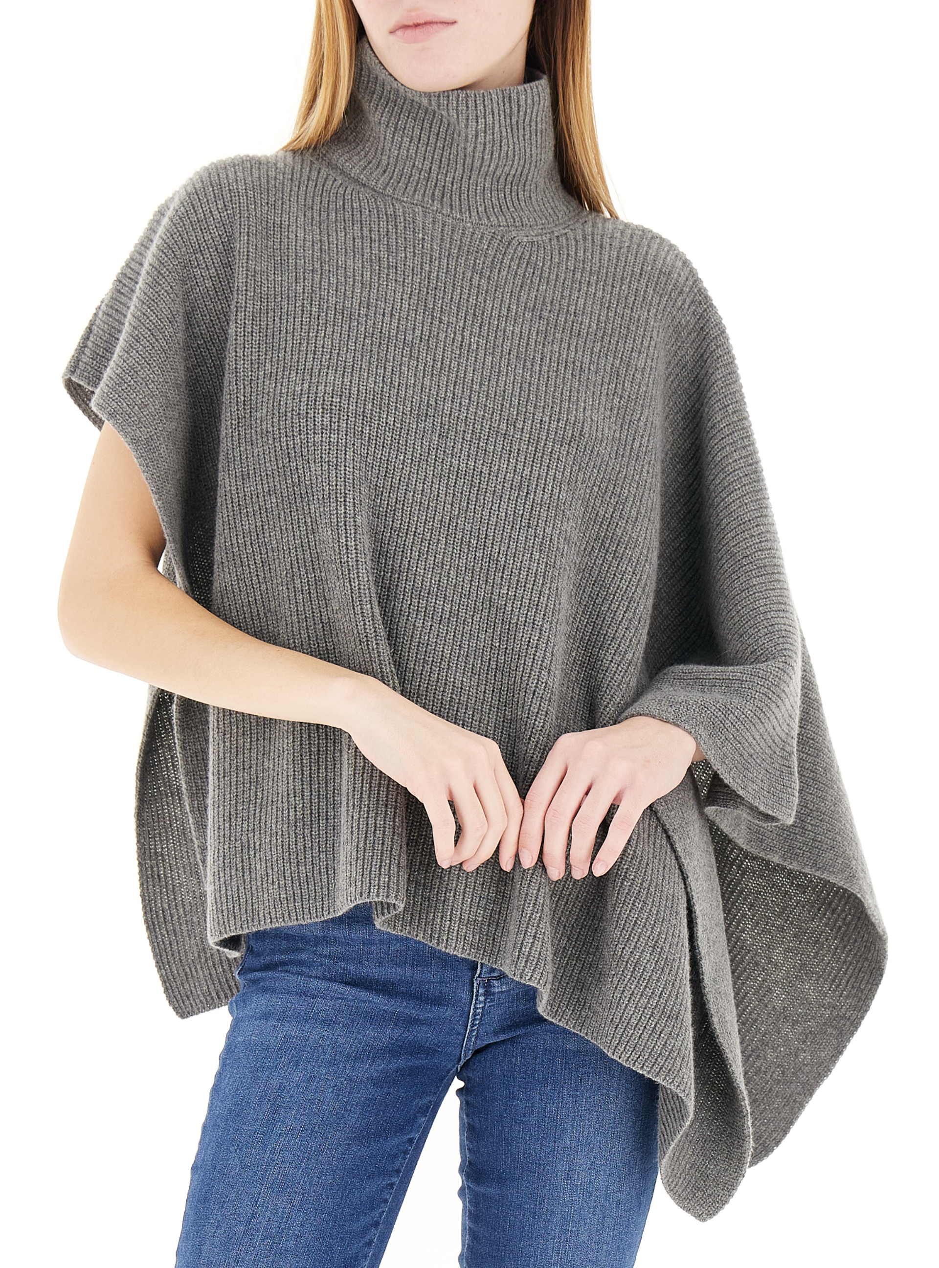 Dixie Dolcevita a mantella GRIGIO