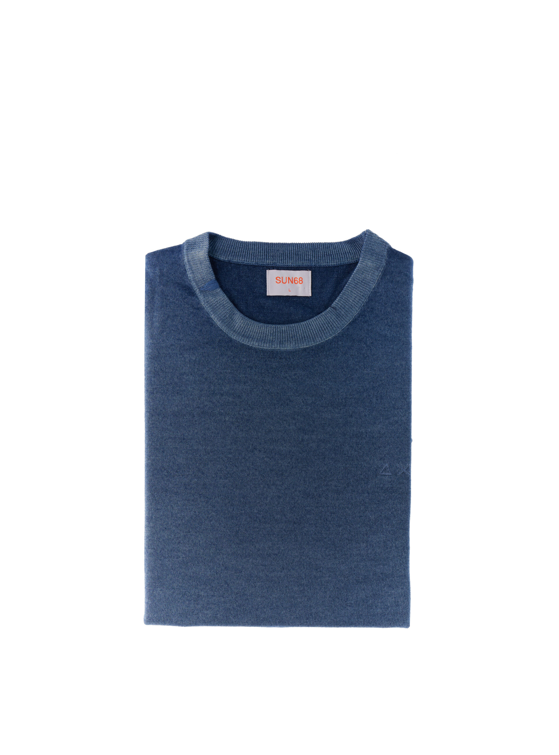 Maglione lana merino BLU AVIO