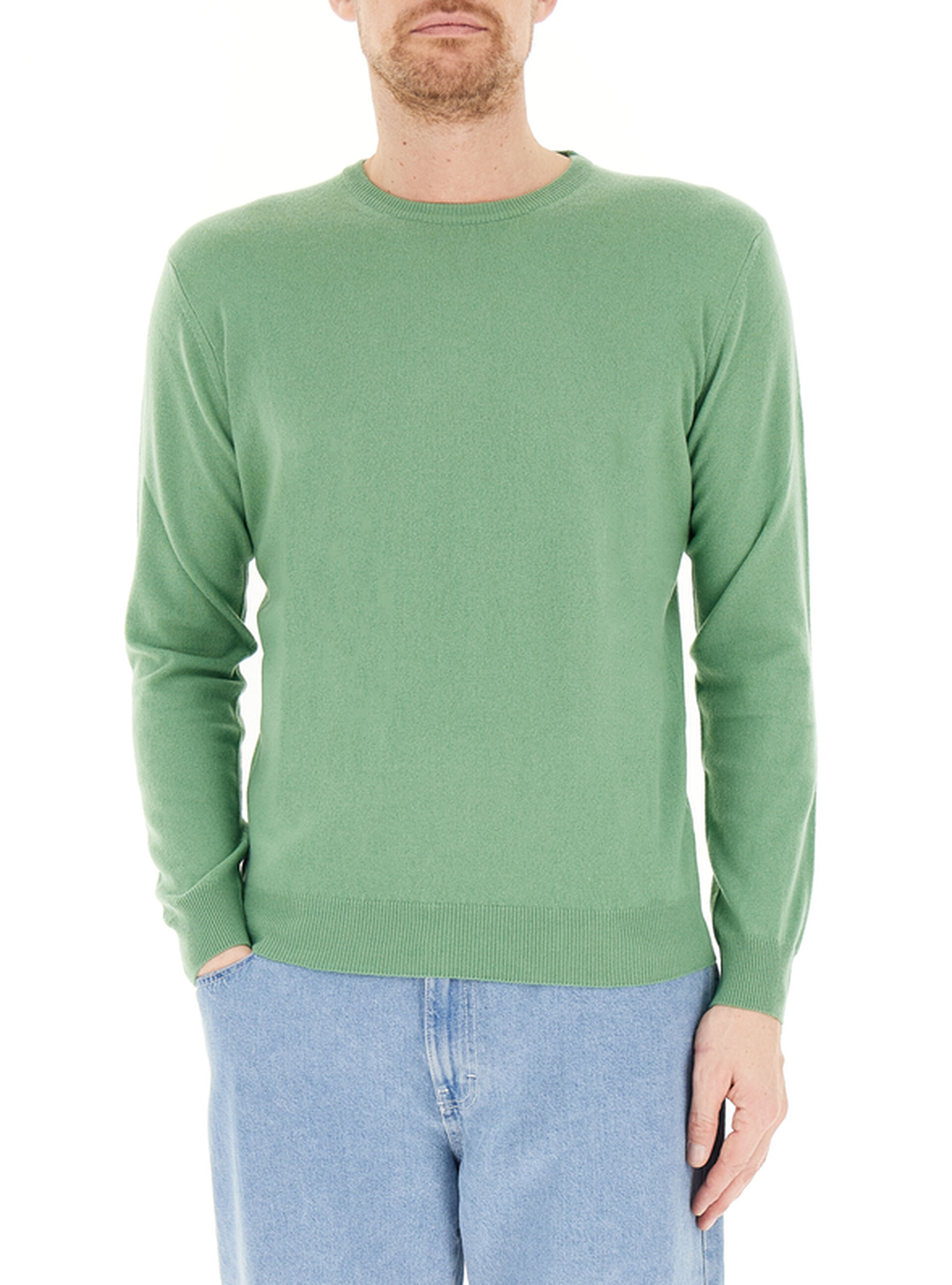 Maglione in cashmere VERDE CHIARO