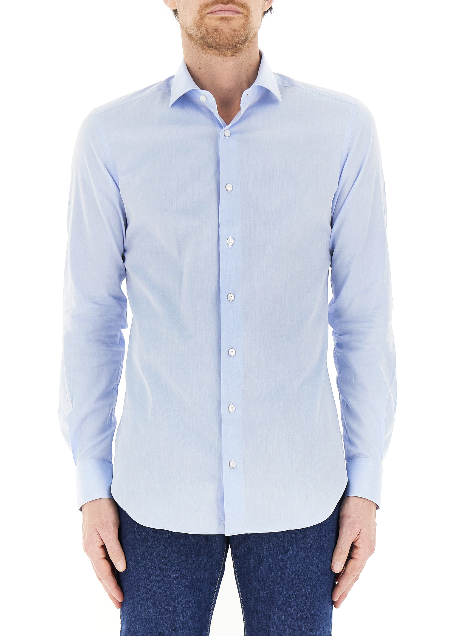 Camicia slim extralong CELESTE 40
