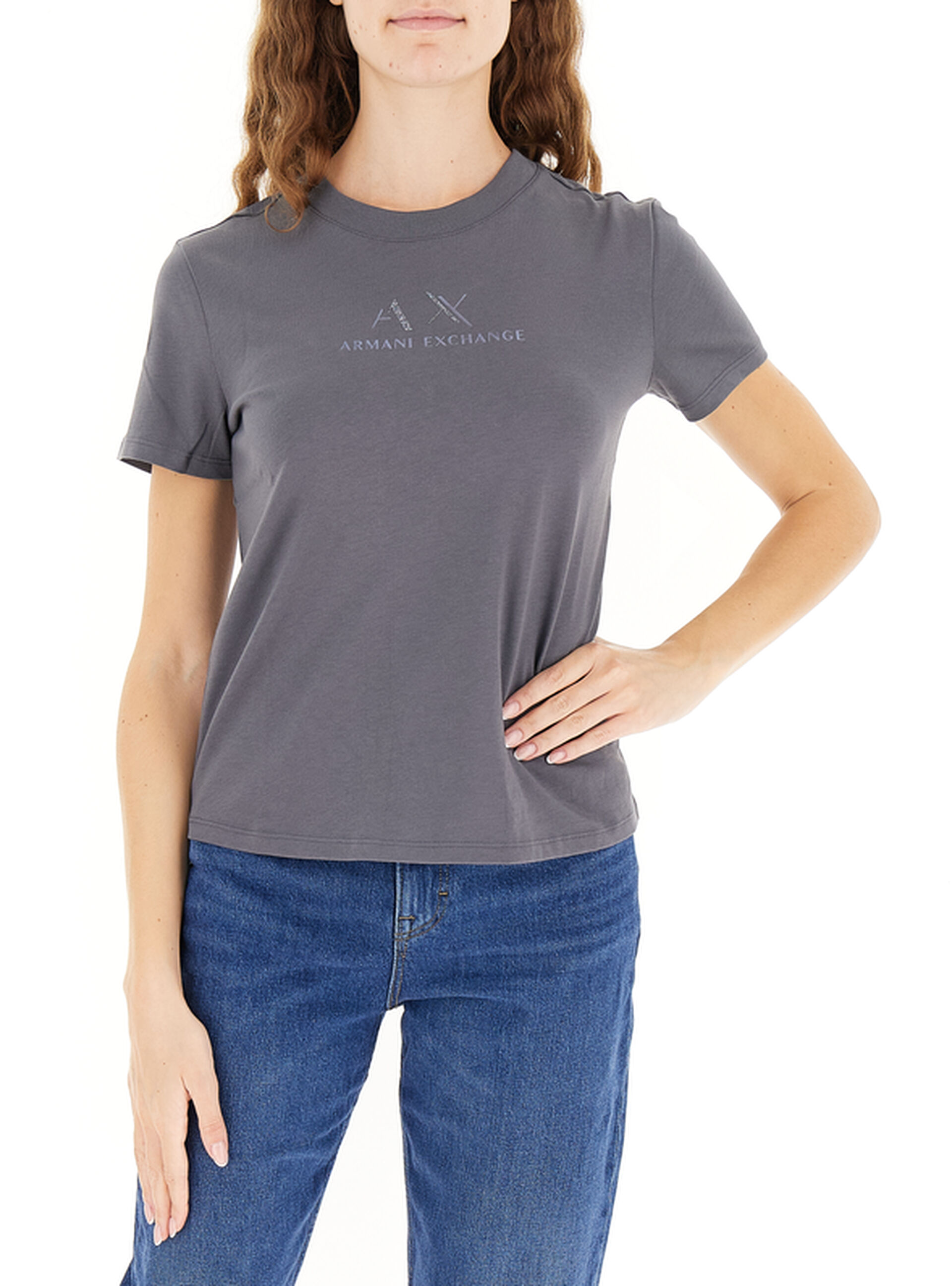 T-shirt girocollo GRIGIO