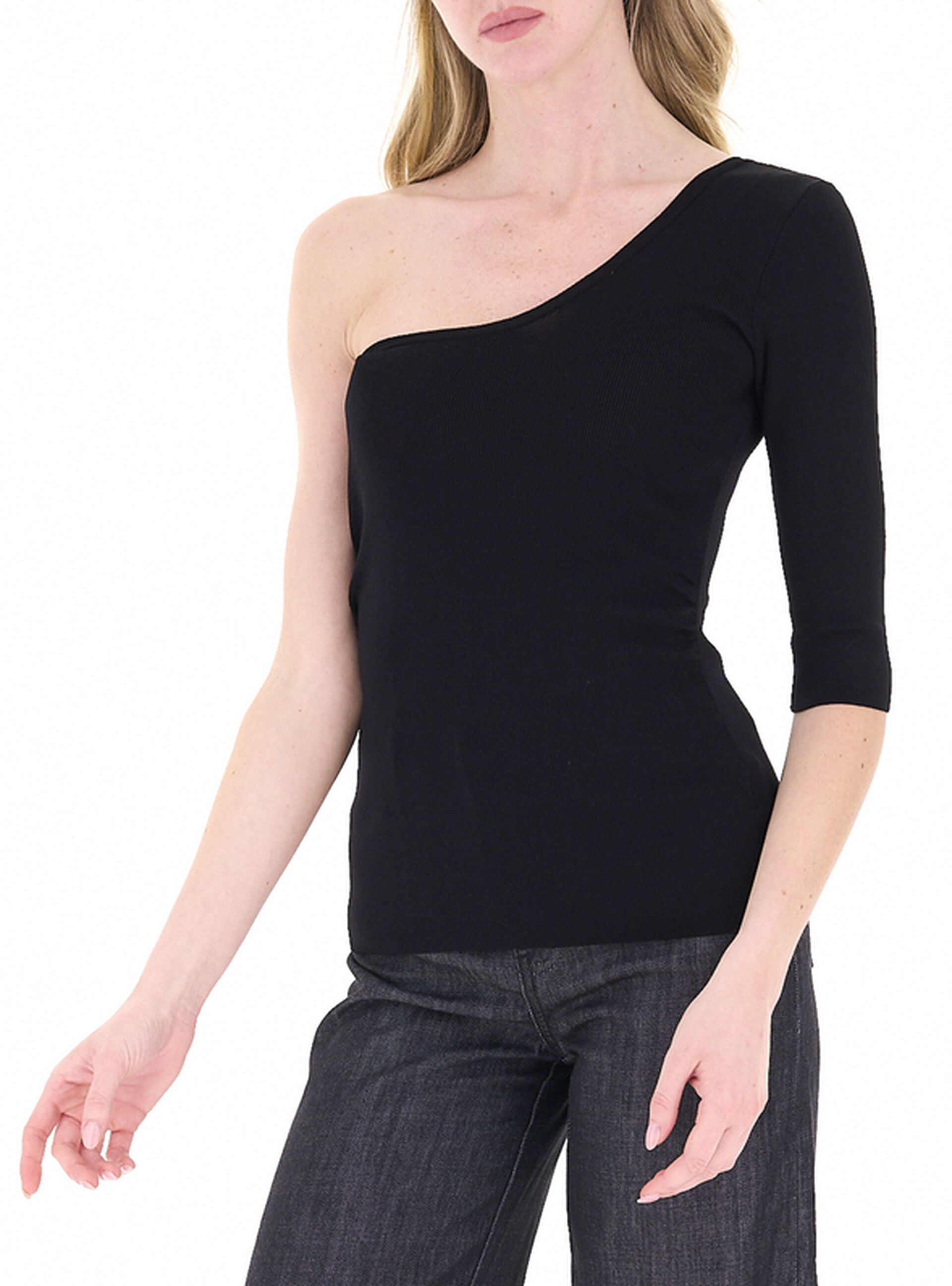 VICOLO Top monospalla NERO UNI