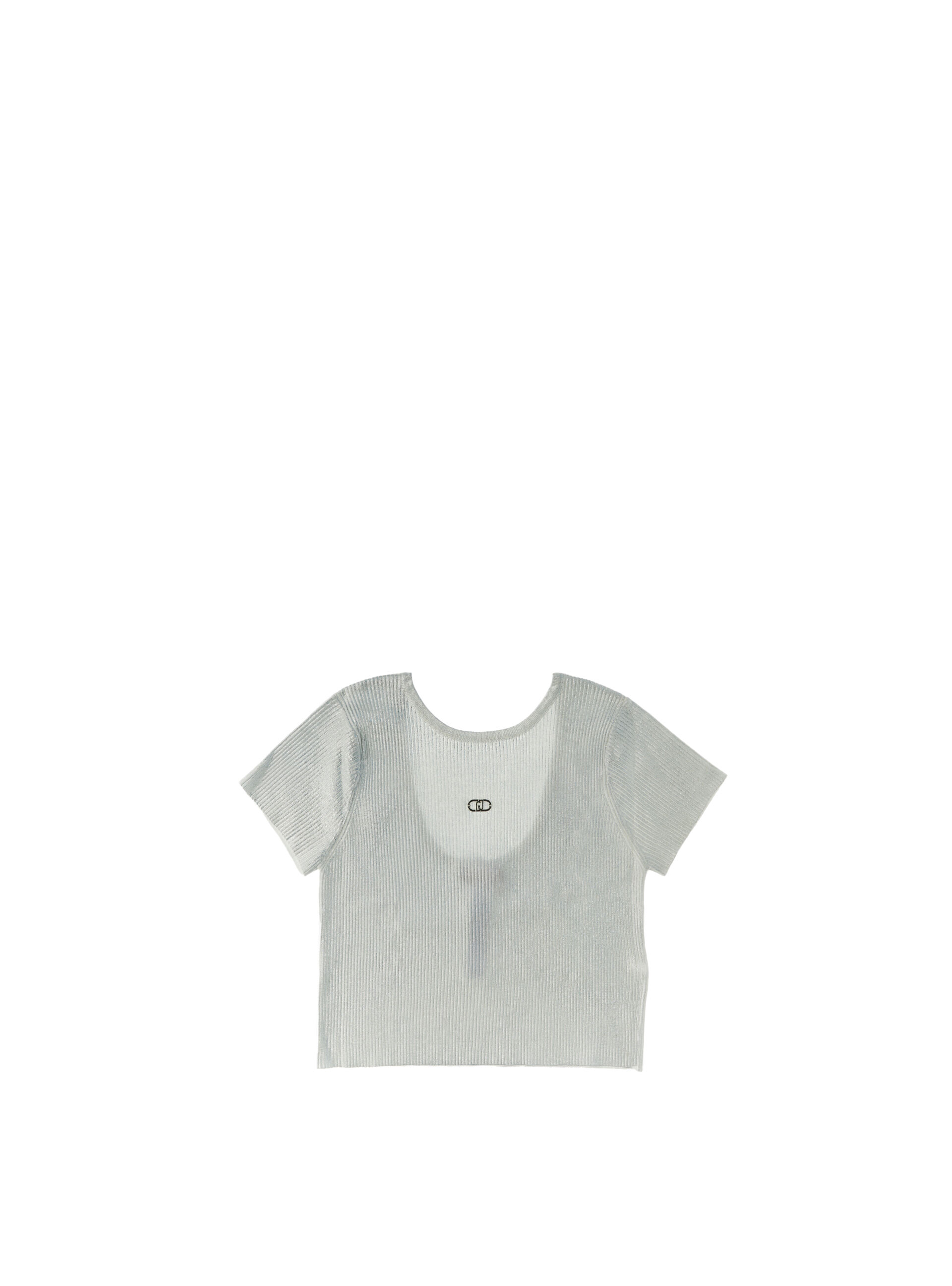 T-shirt a costine JUNIOR ARGENTO