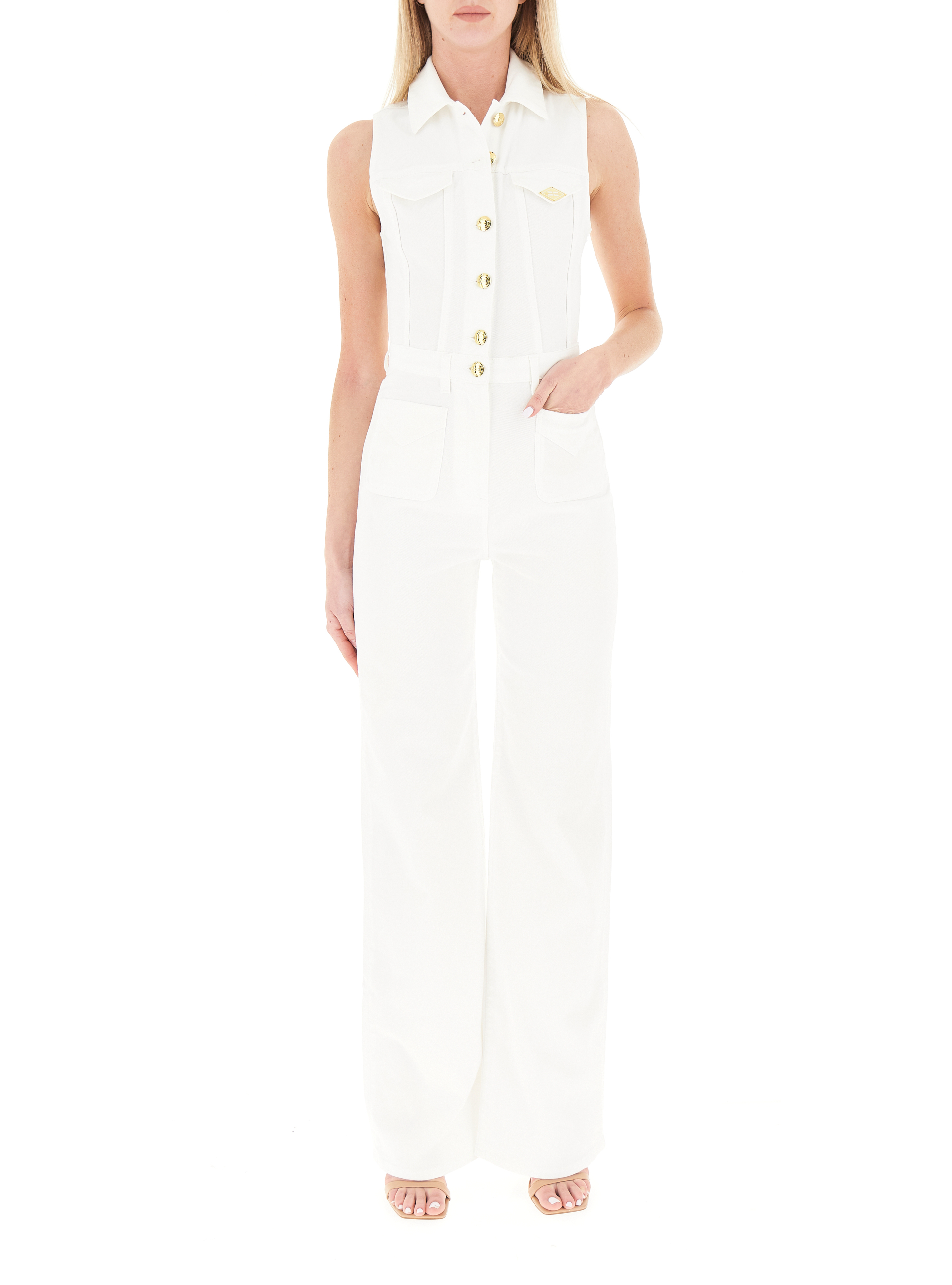Jumpsuit in jeans BIANCO