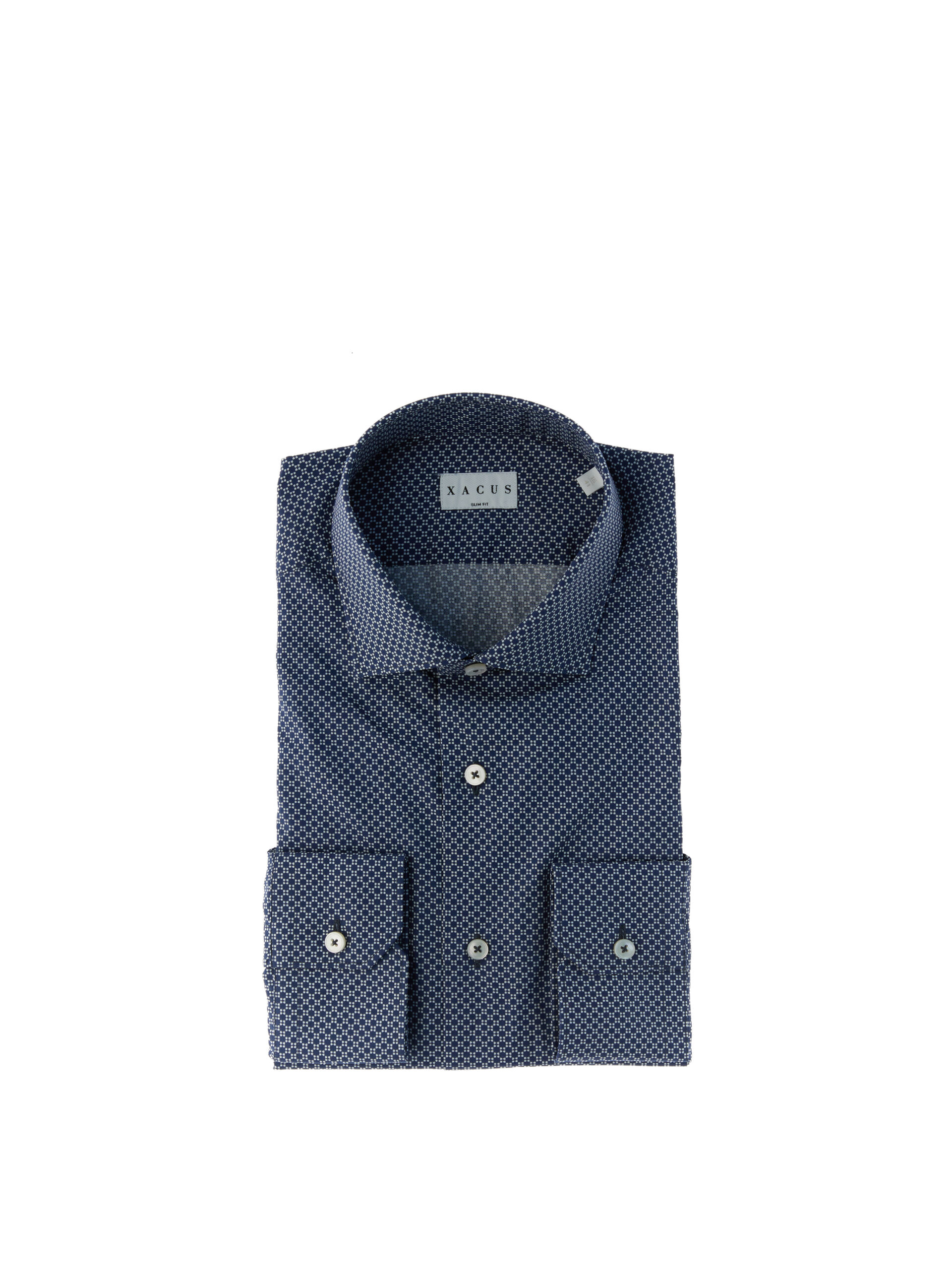 XACUS Camicia in cotone BLU