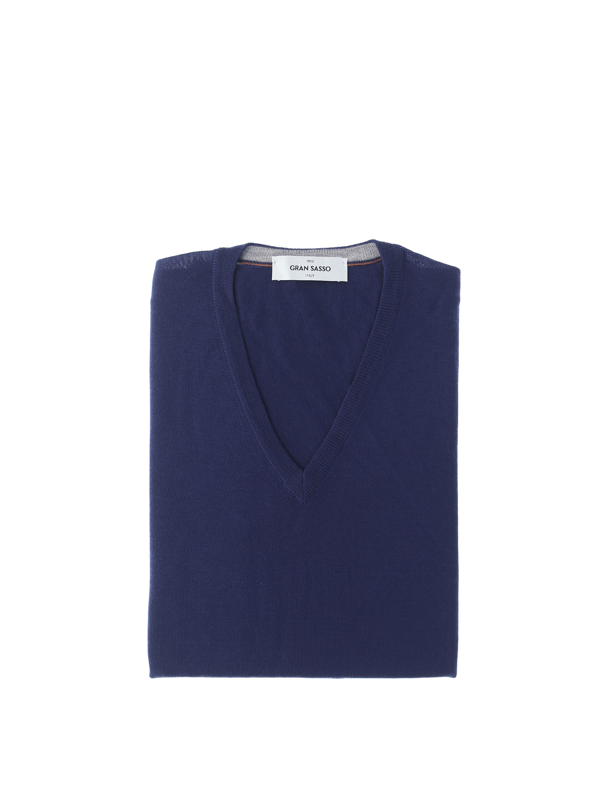 Maglia lana vergine BLU OCEANO 50