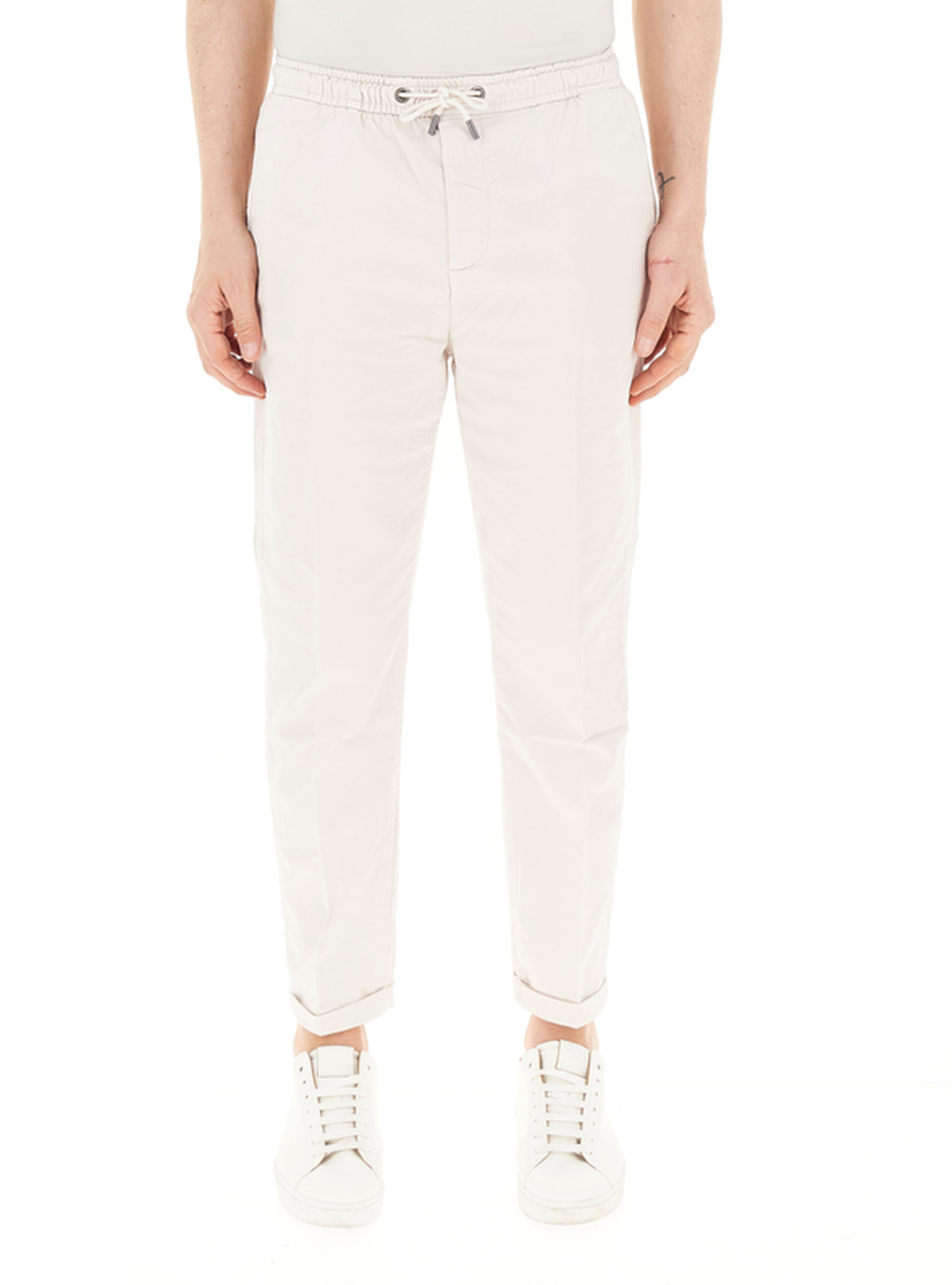 Pantalone misto cotone AVORIO