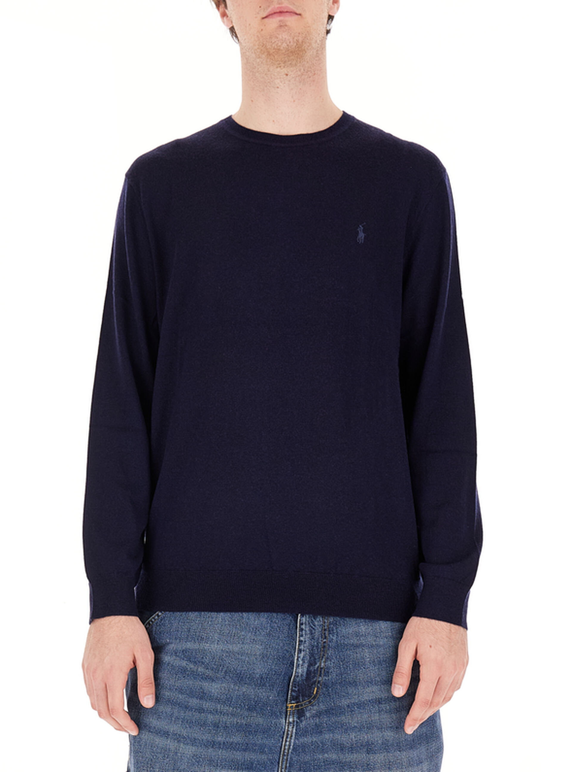 Maglione in lana POLO BLU SCURO S