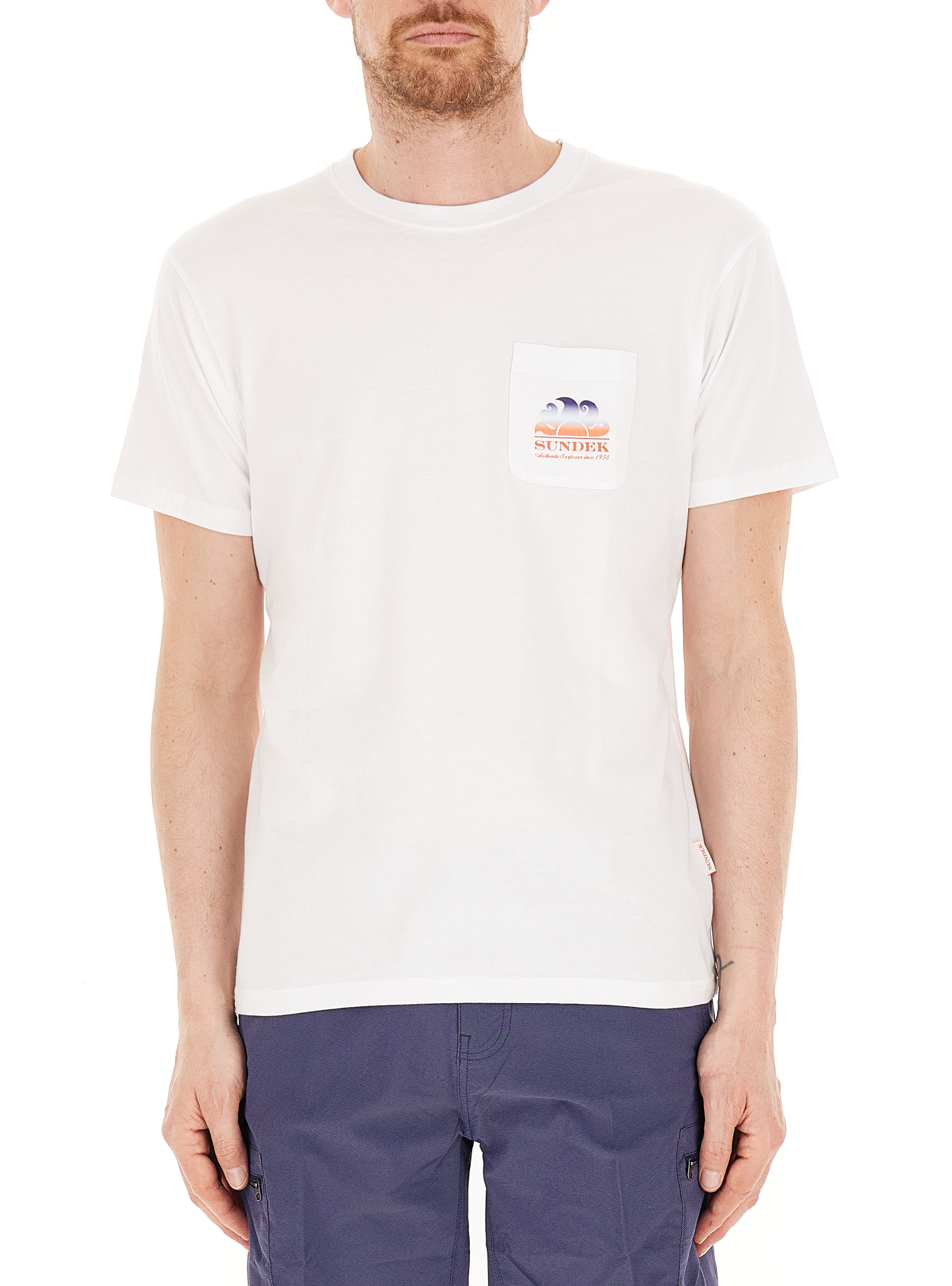 SUNDEK T-shirt girocollo PANNA