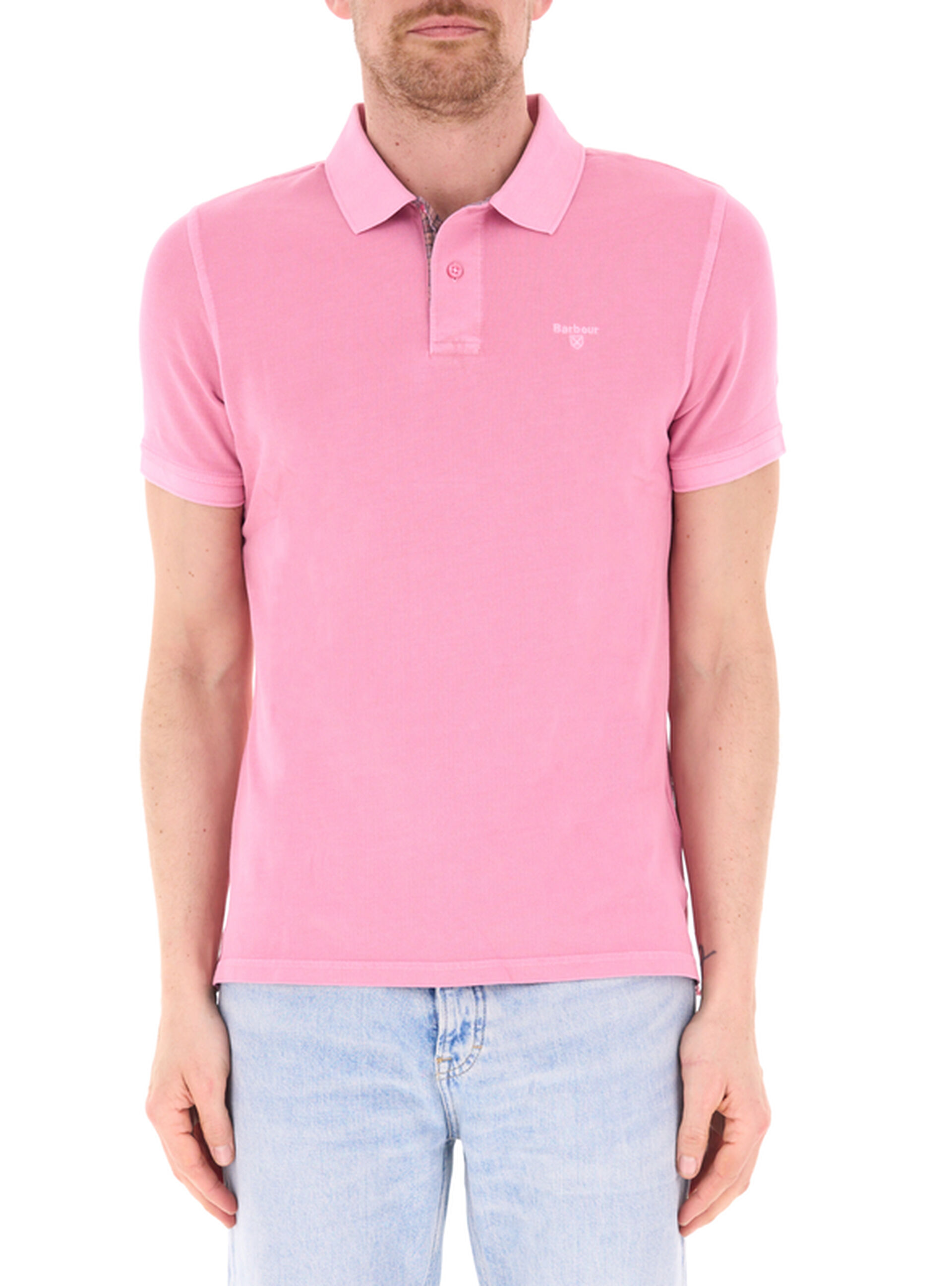 Barbour Polo in cotone ROSA XL