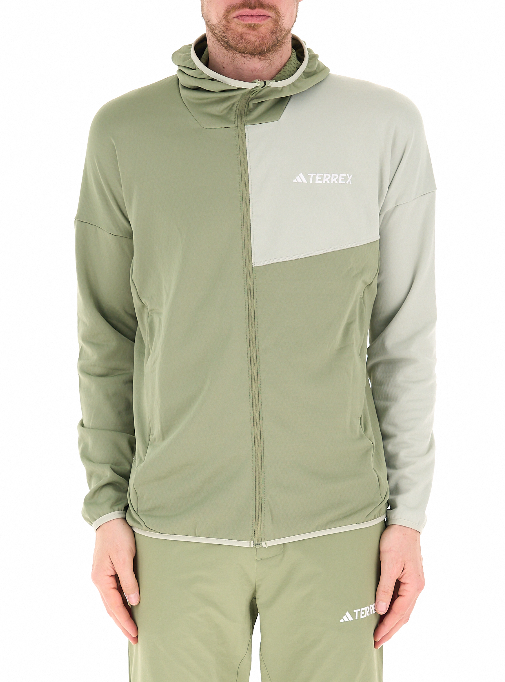 Adidas Felpa con zip SALVIA