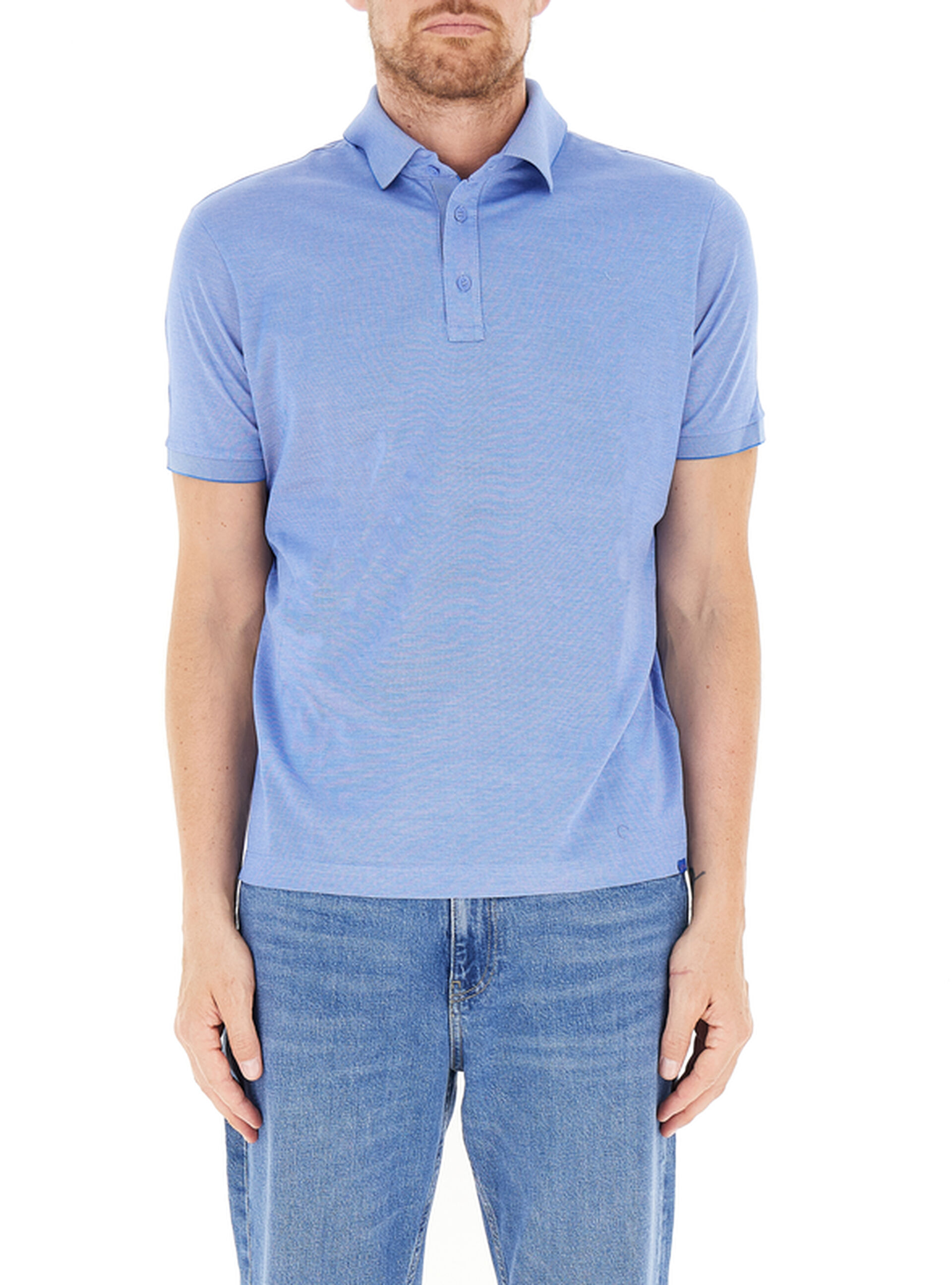 Polo maniche corte CELESTE