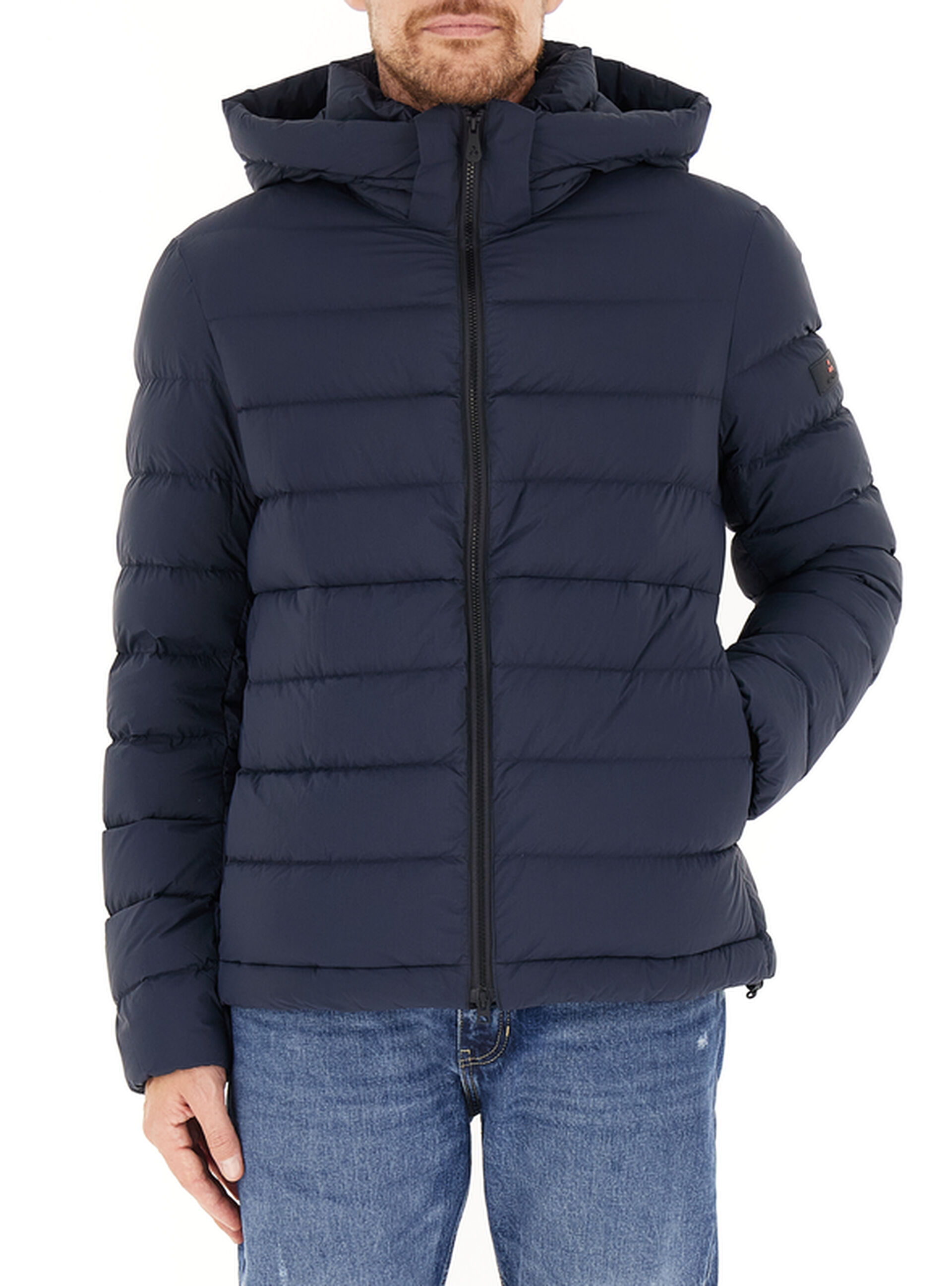 Piumino con cappuccio BLU NAVY XL