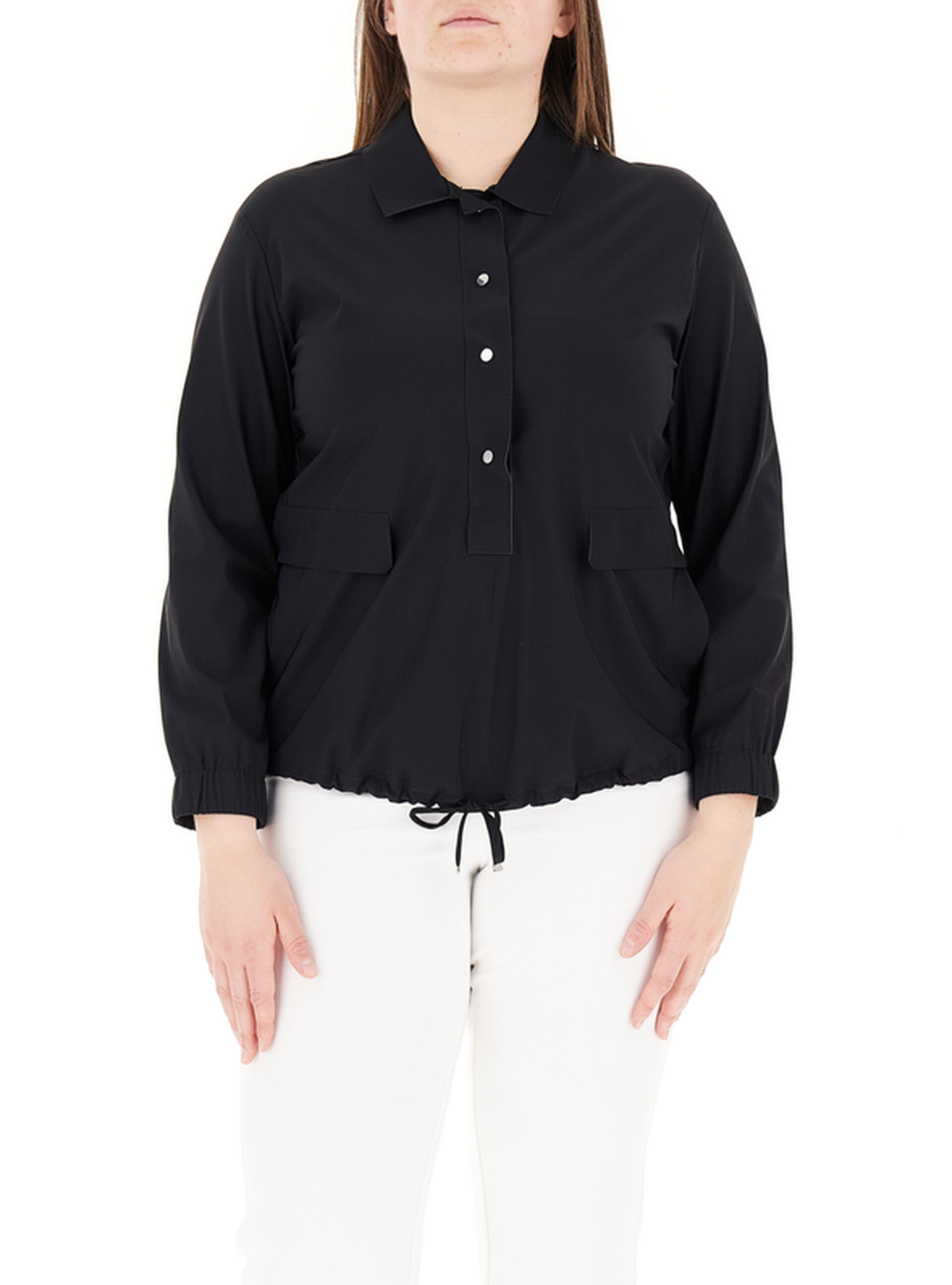 Blusa maniche lunghe NERO L
