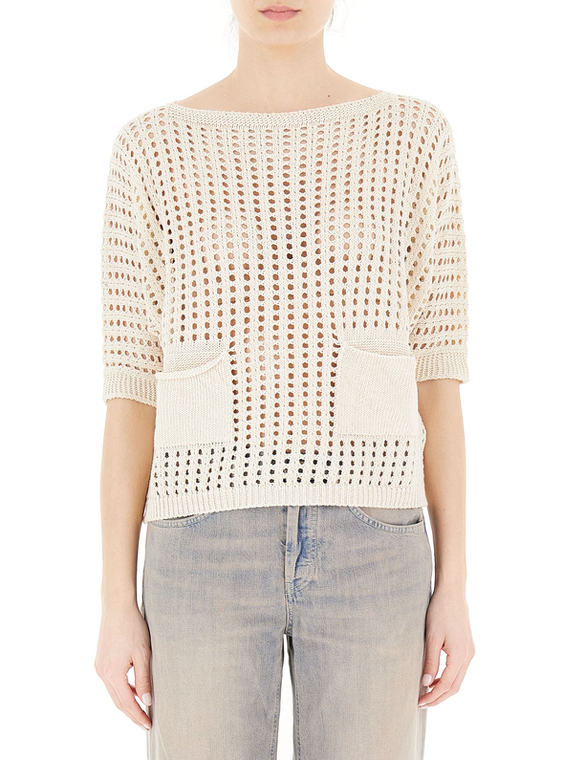 KOCCA Maglia cut-out AVORIO