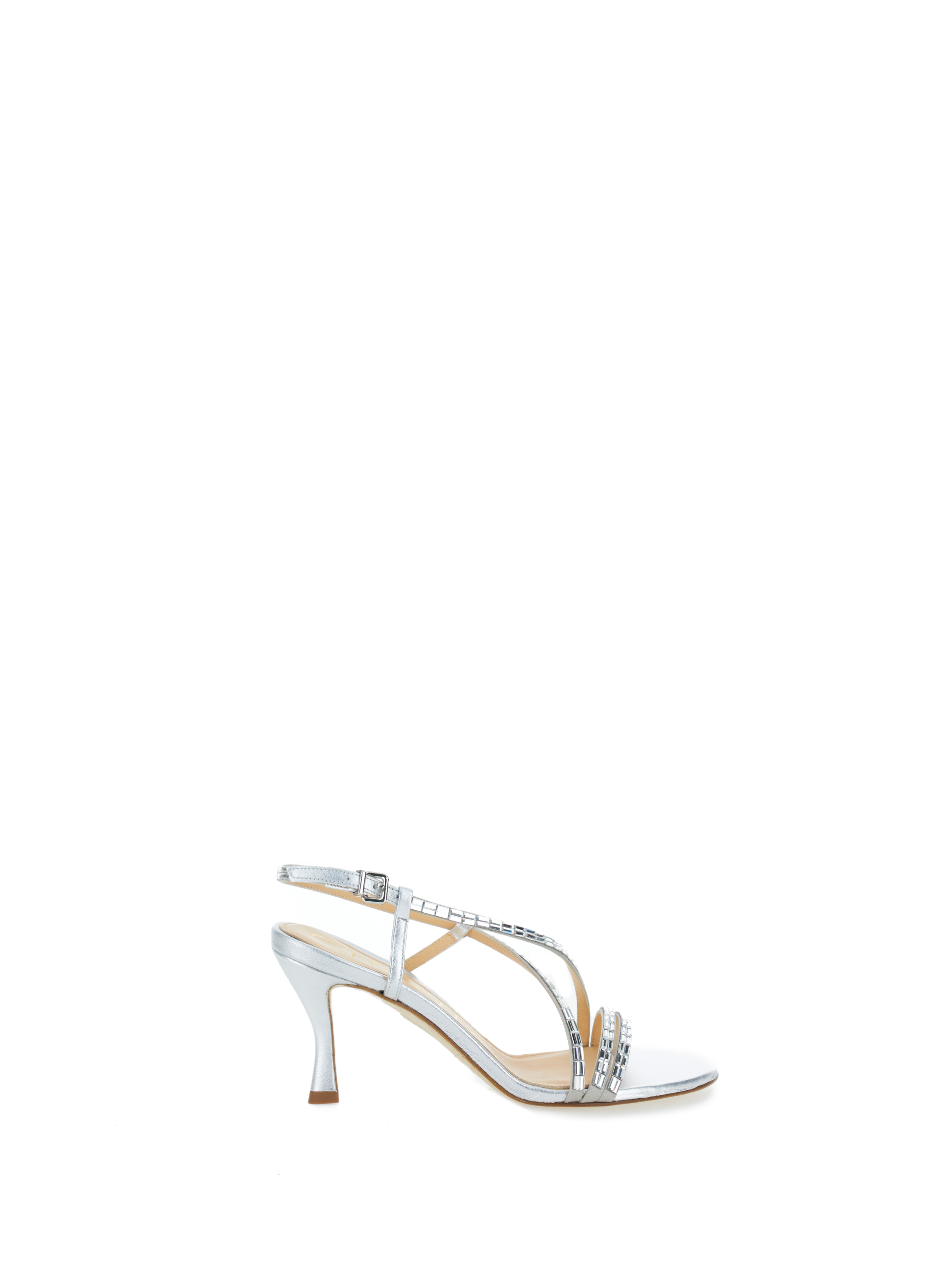 CHANTAL Sandali con strass ARGENTO