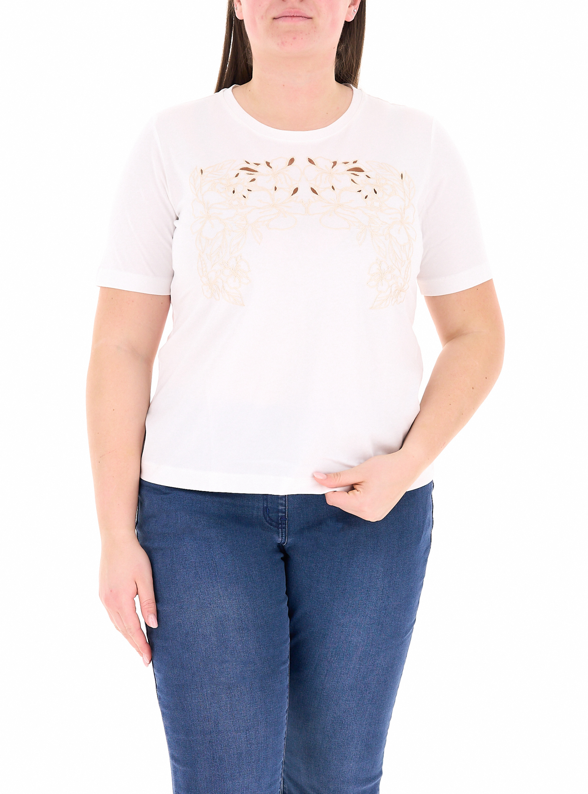 T-shirt girocollo BIANCO