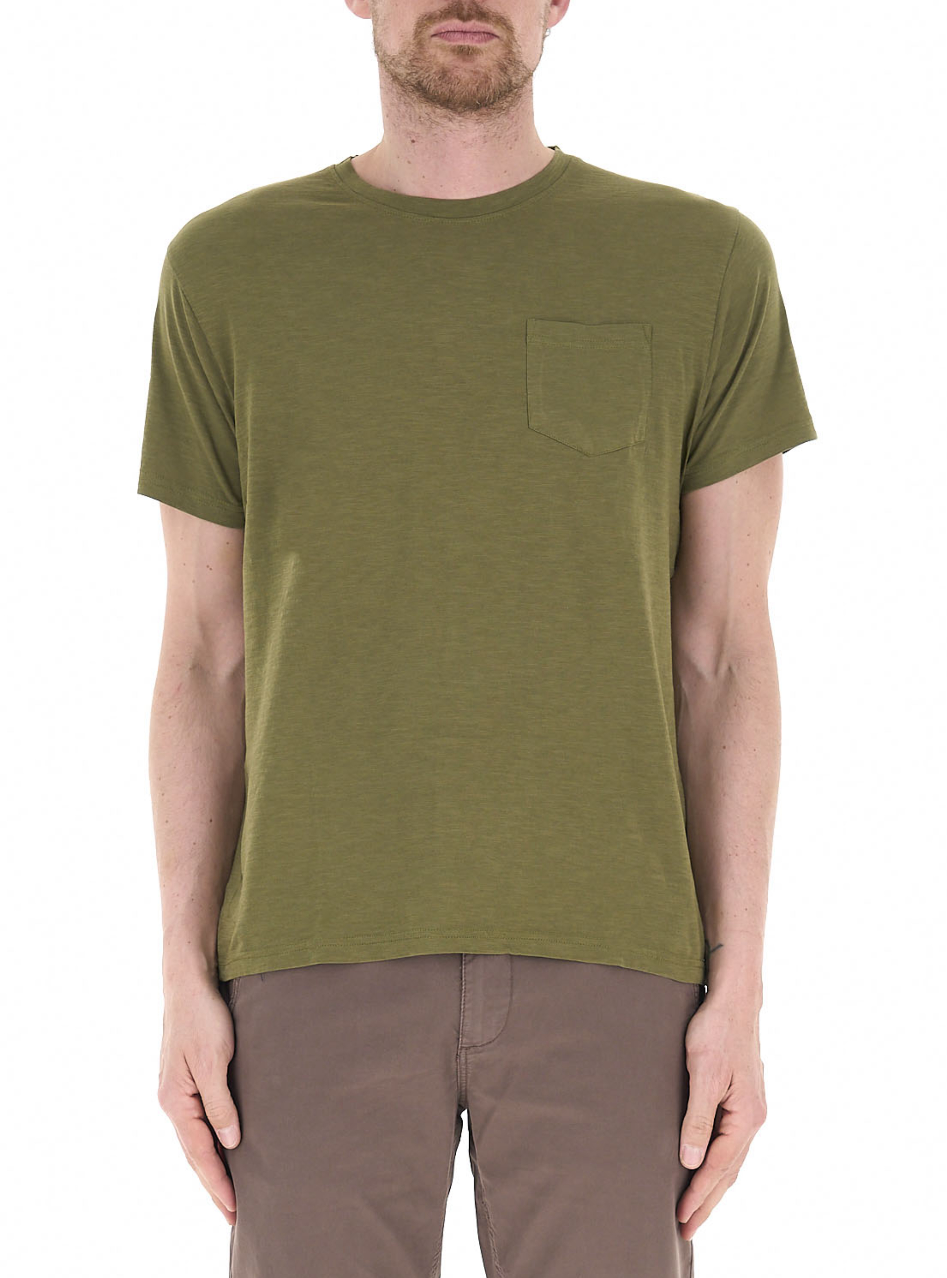 T-shirt girocollo VERDE MILITARE