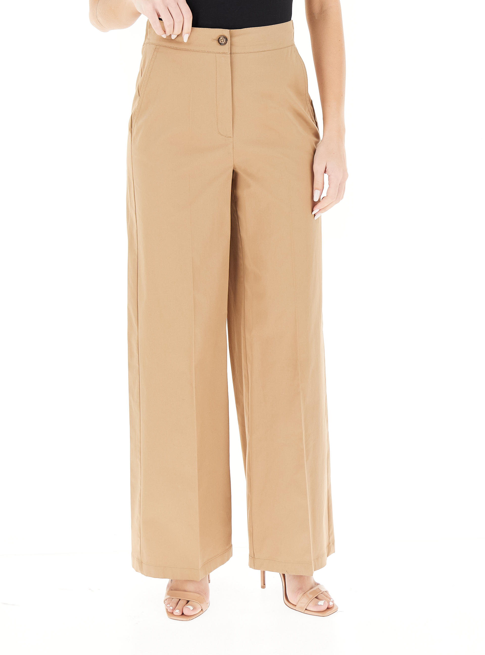 Pantalone in cotone CAMMELLO 42