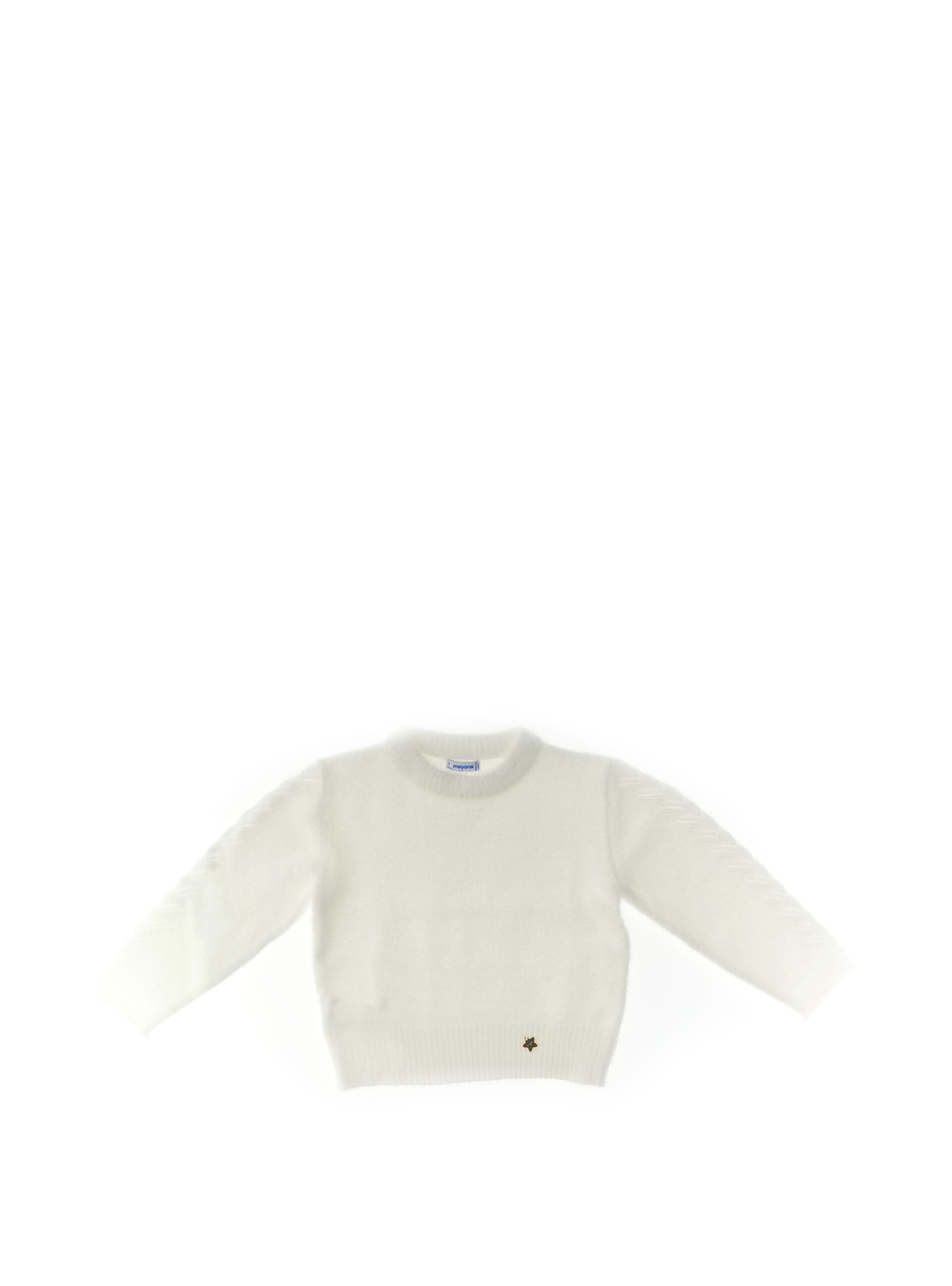 Maglione effetto peluche BIANCO 4A