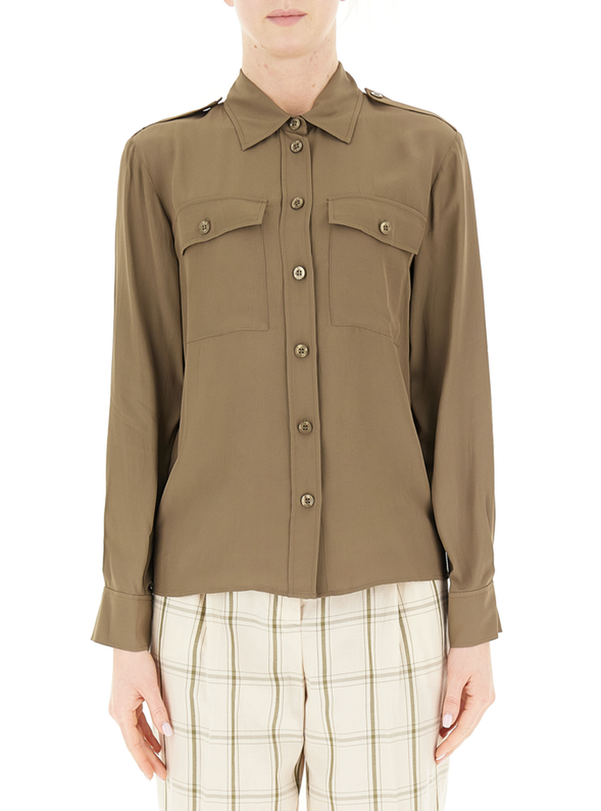 Camicia maniche lunghe VERDE MILITARE