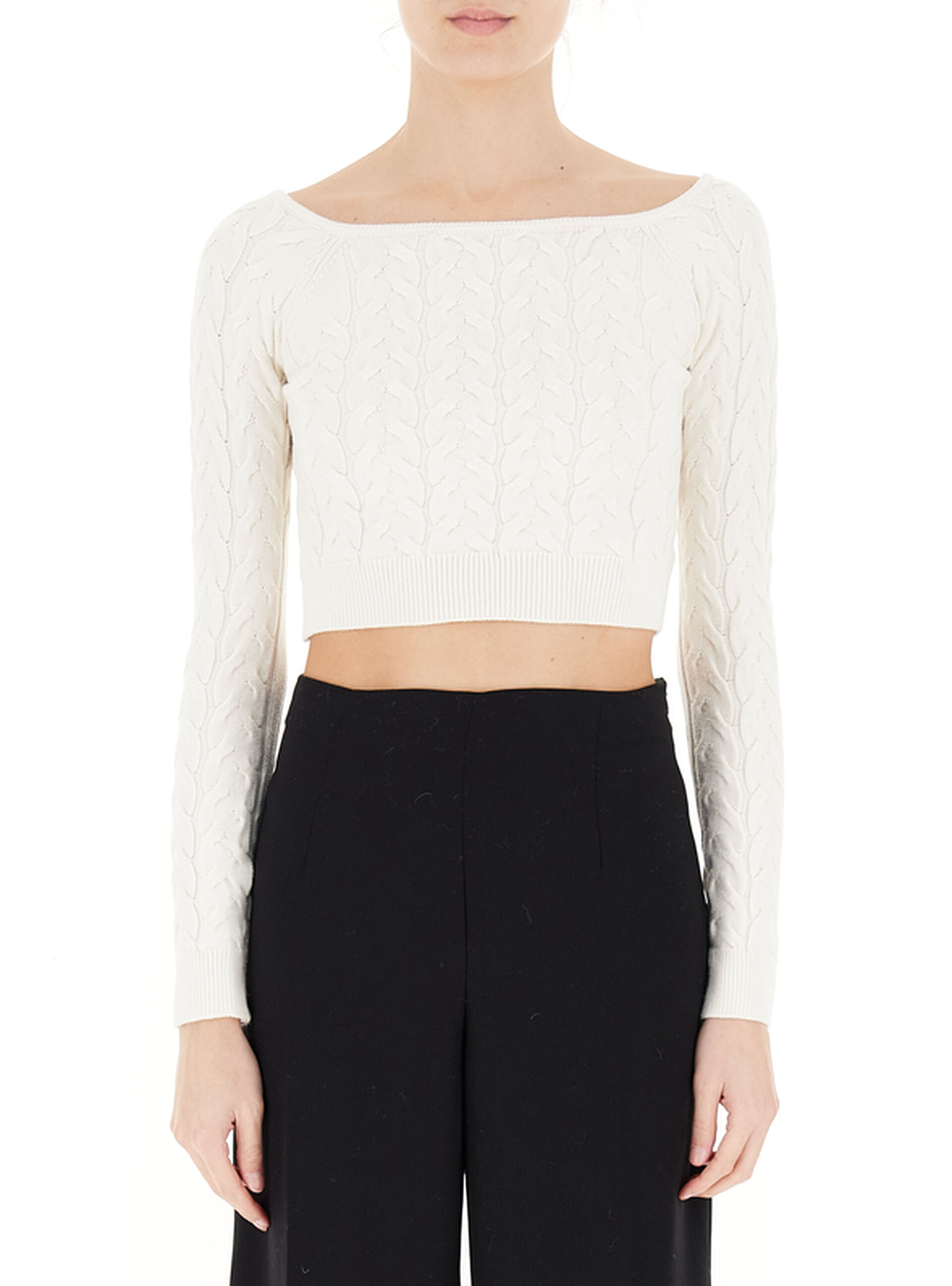 VICOLO Maglia cropped BIANCO