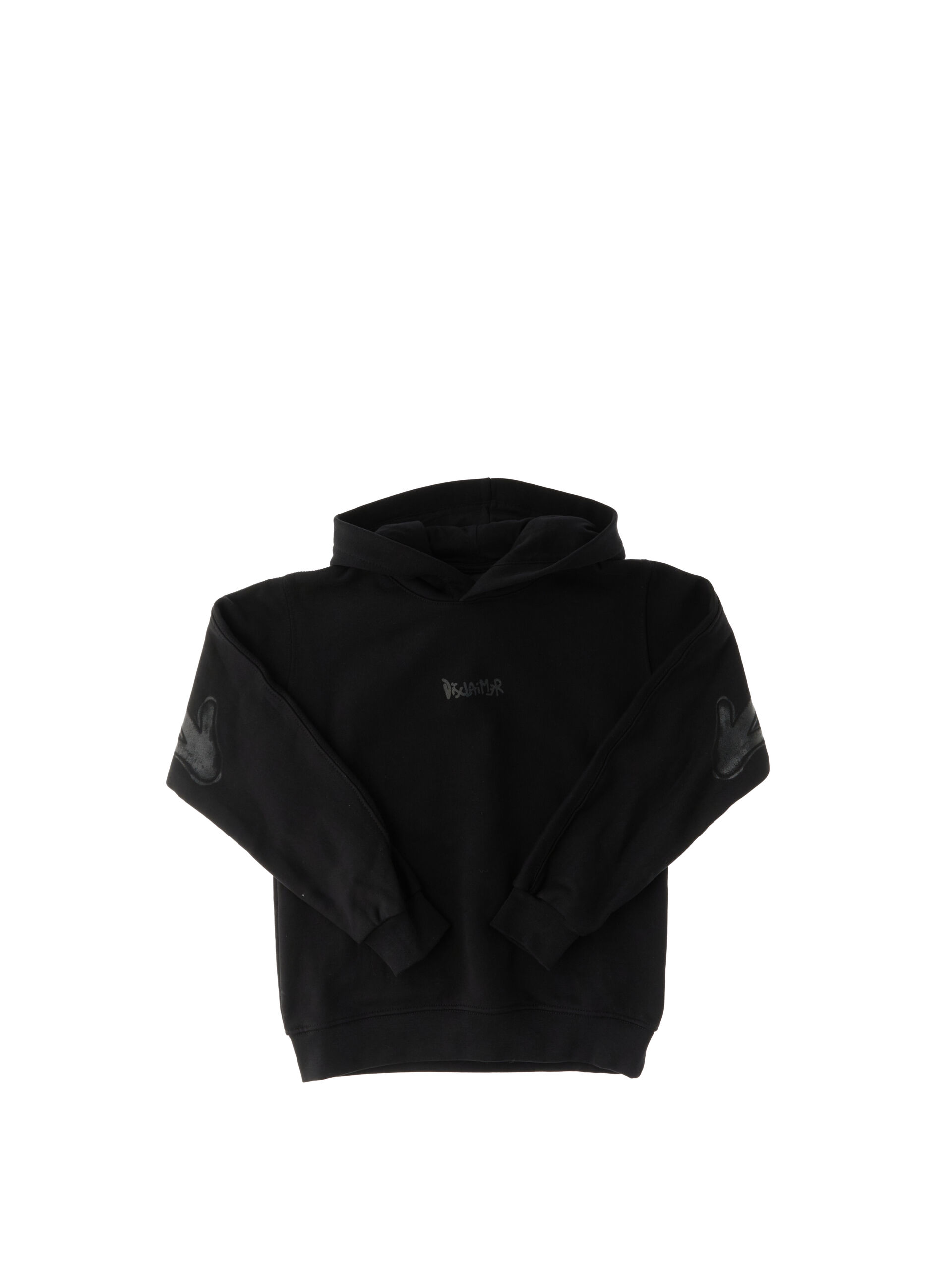 DISCLAIMER Felpa in cotone NERO