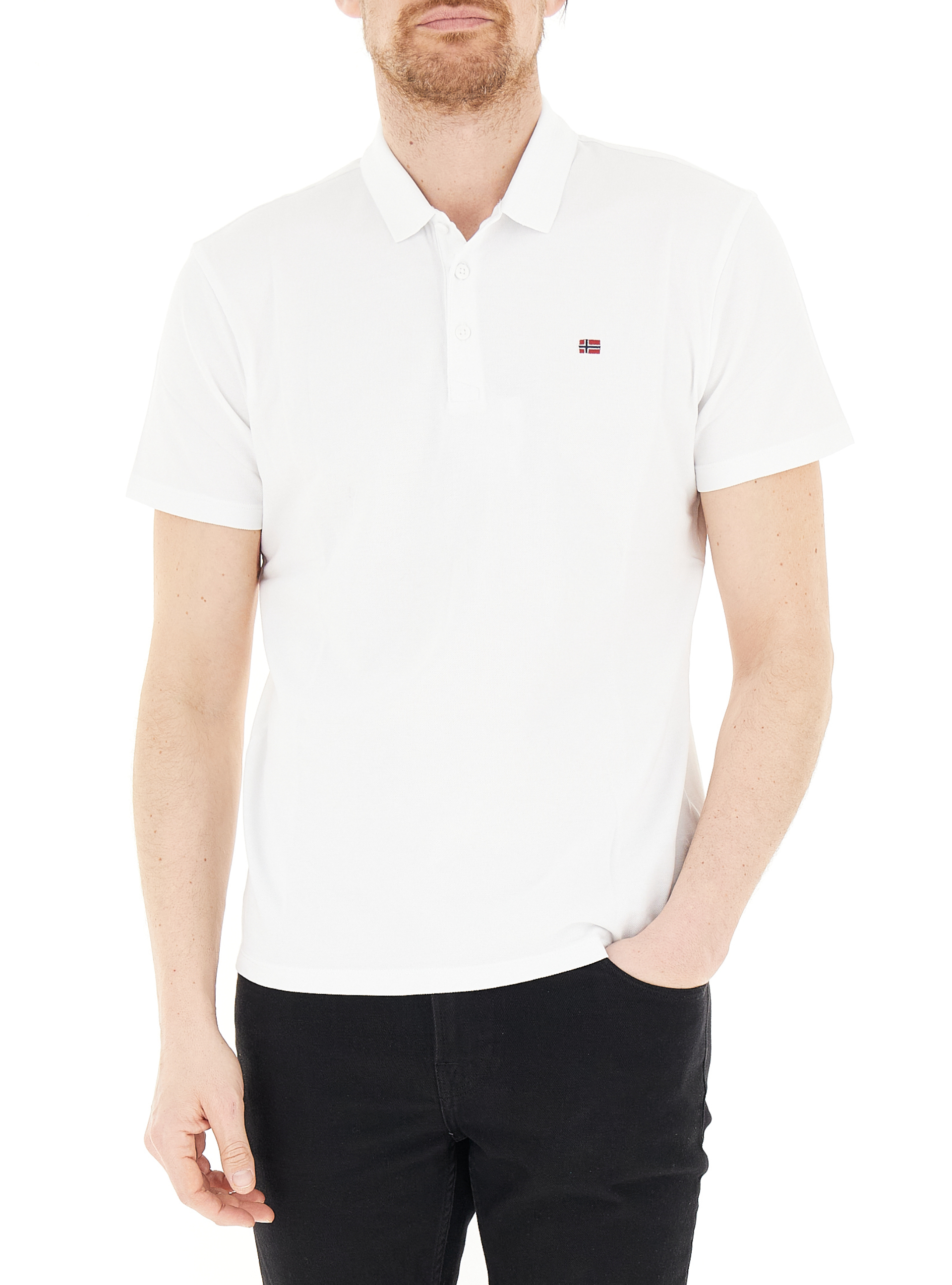 Polo maniche corte BIANCO M