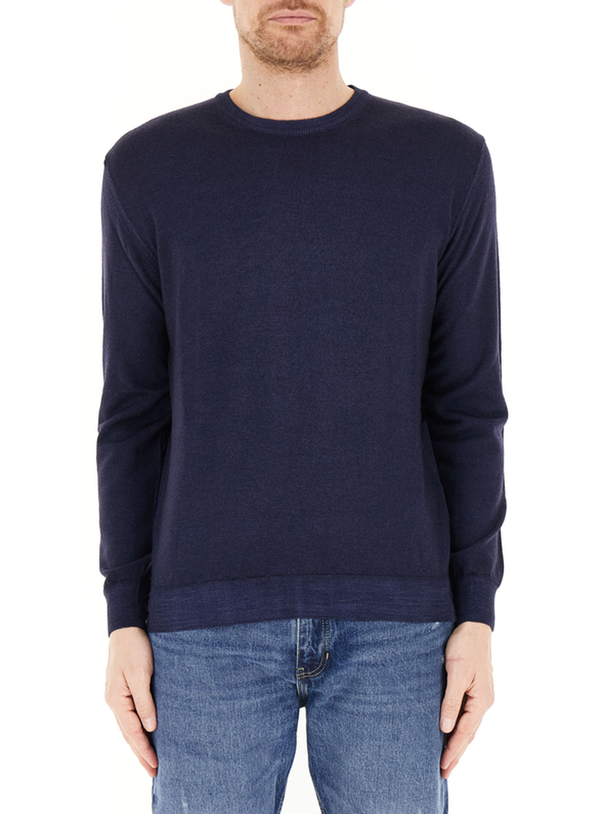 Maglione lana merino BLU NAVY