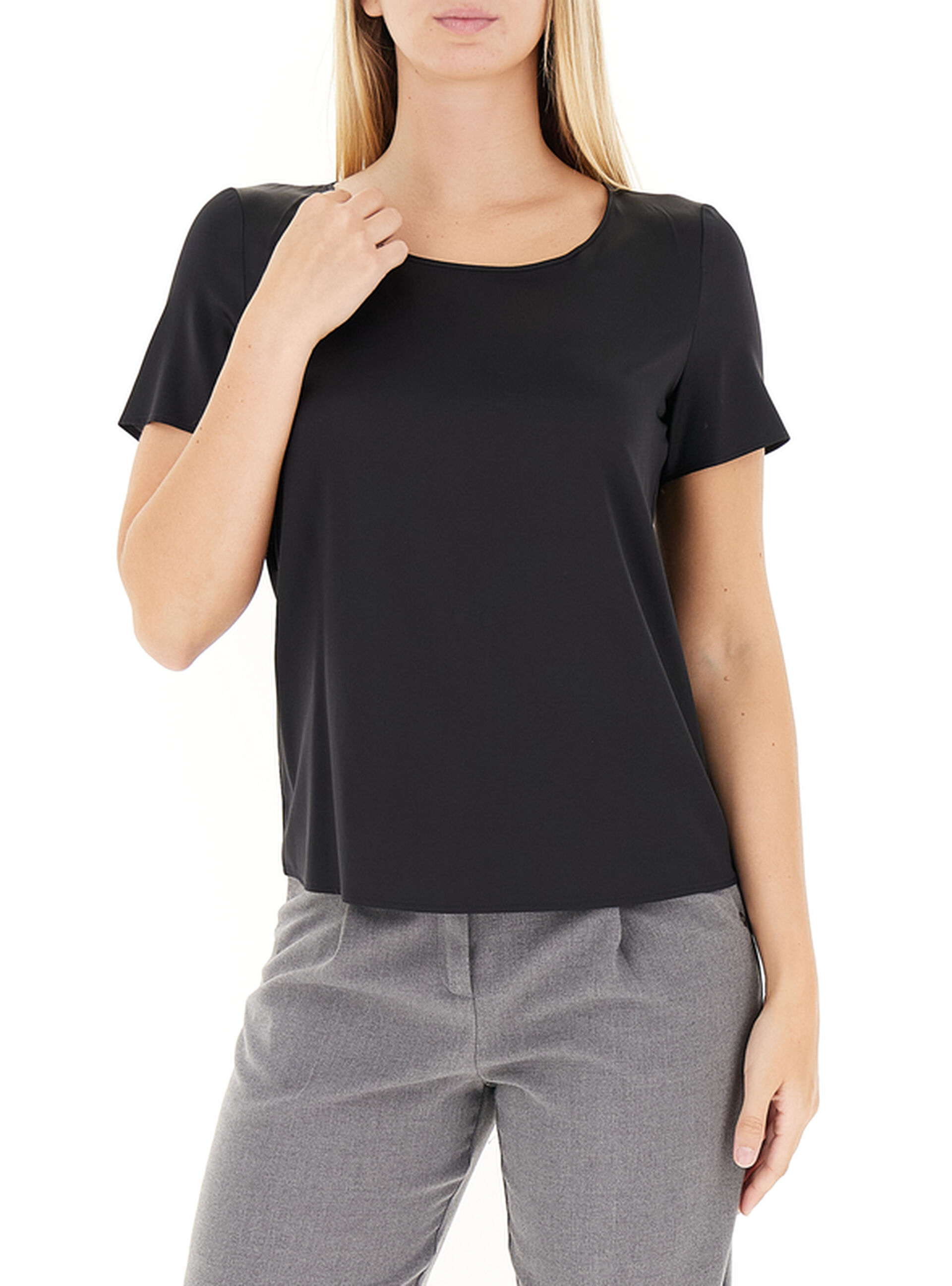 PENNYBLACK Blusa misto seta NERO
