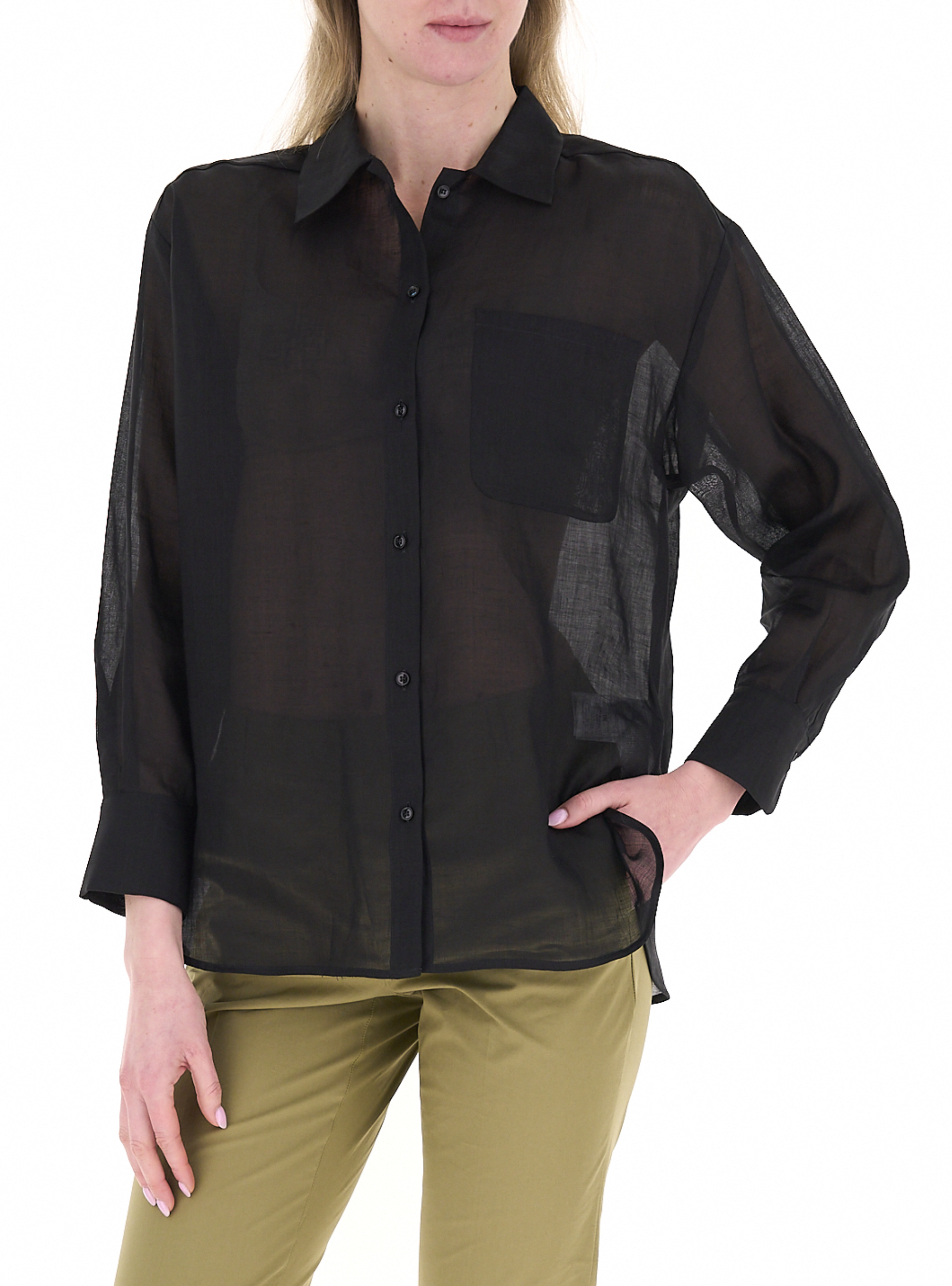 Camicia maniche lunghe NERO