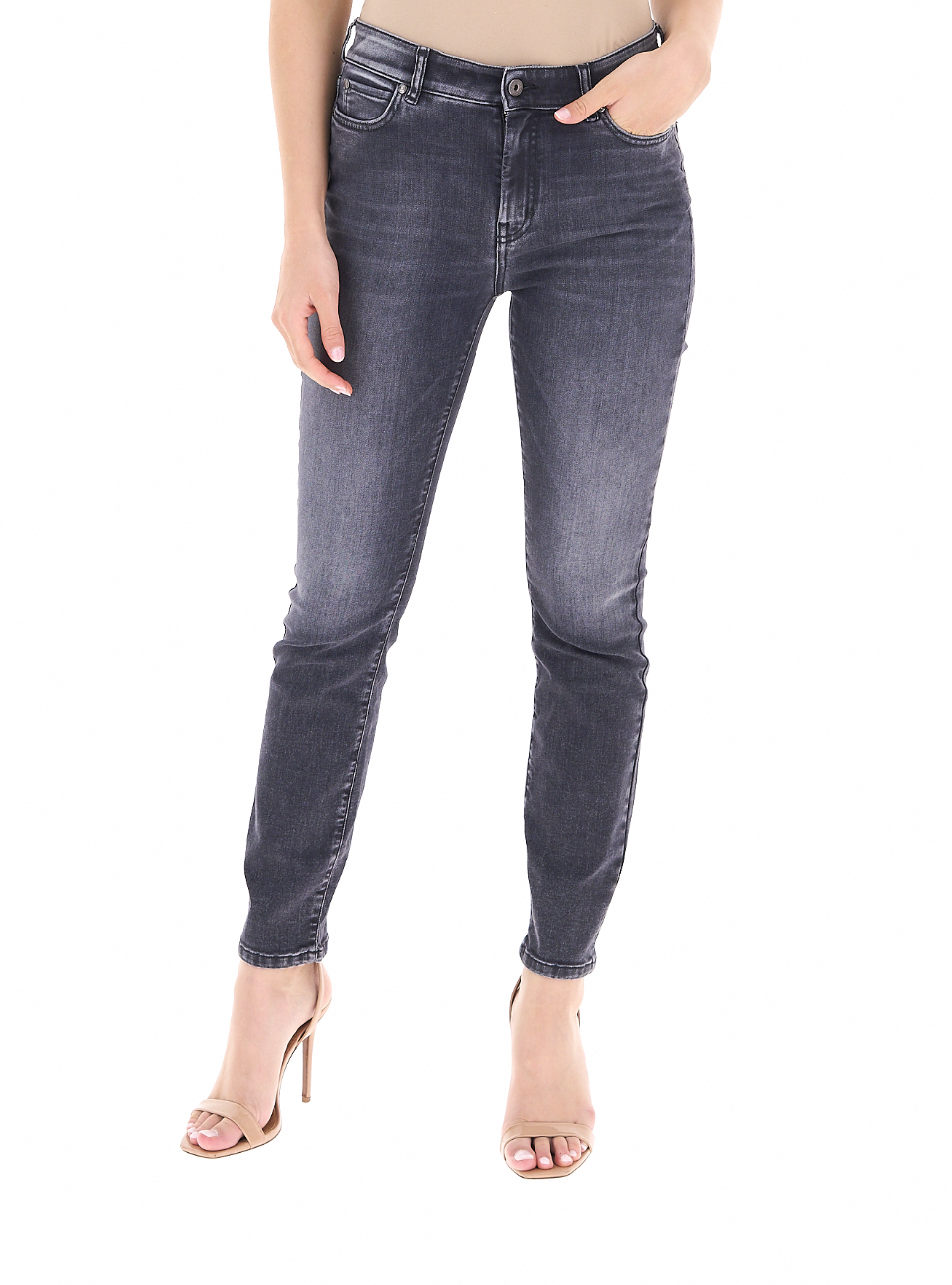 Jeans straight leg GRIGIO SCURO 48