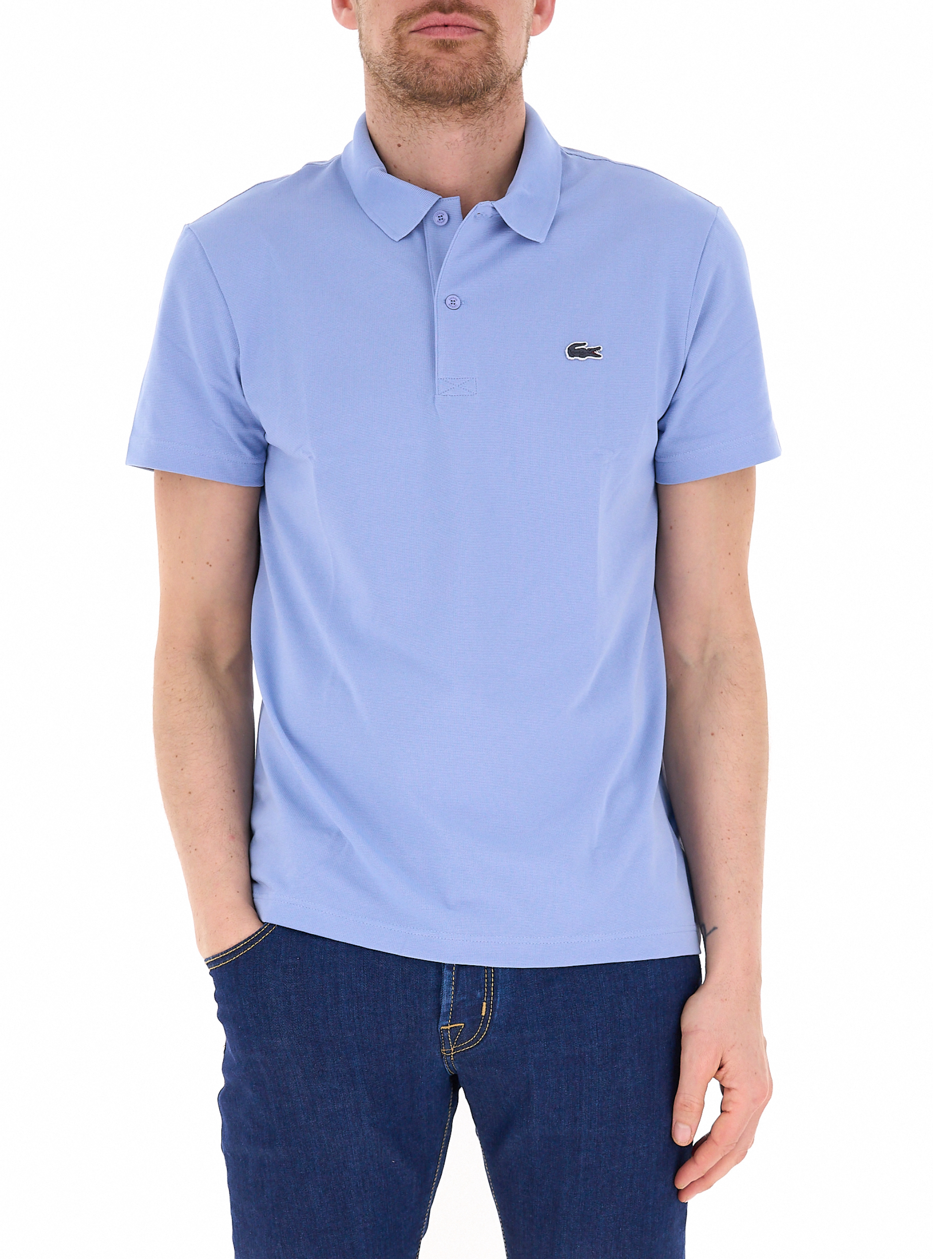 Polo in cotone AZZURRO POLVERE