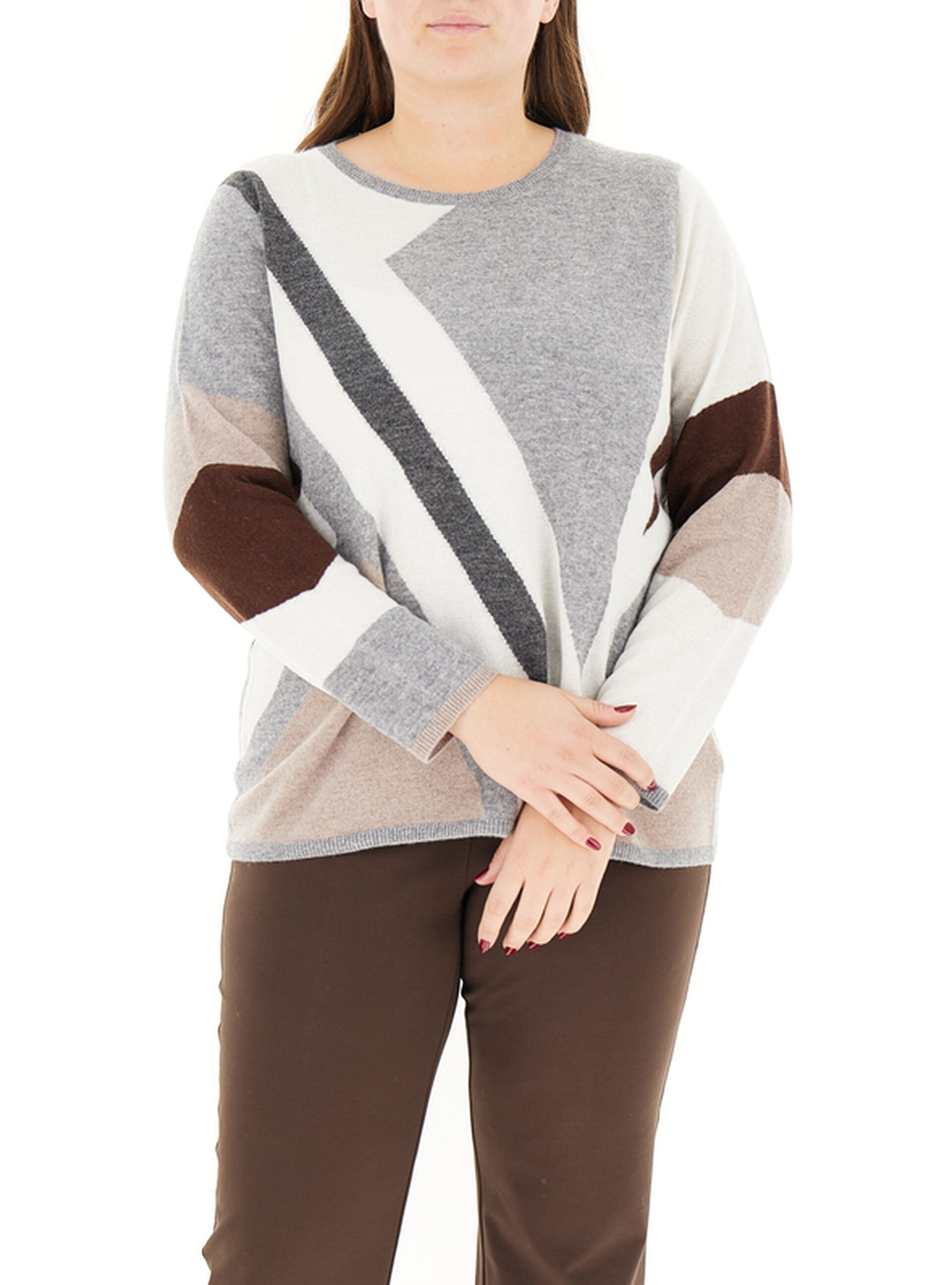 Maglione misto lana GRIGIO XL