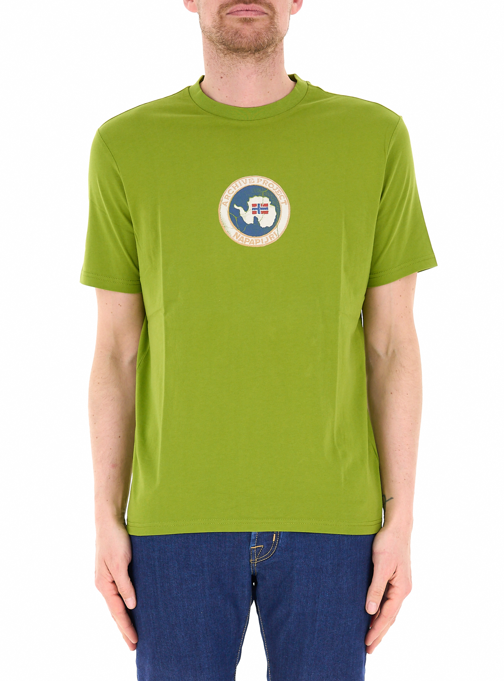 T-shirt in cotone VERDE ACIDO M