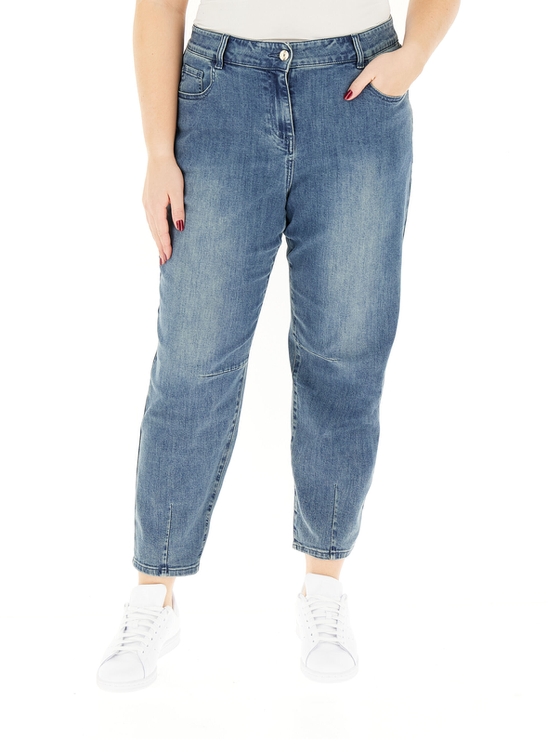 ELENA MIRO' Jeans Boyfriend BLU 54