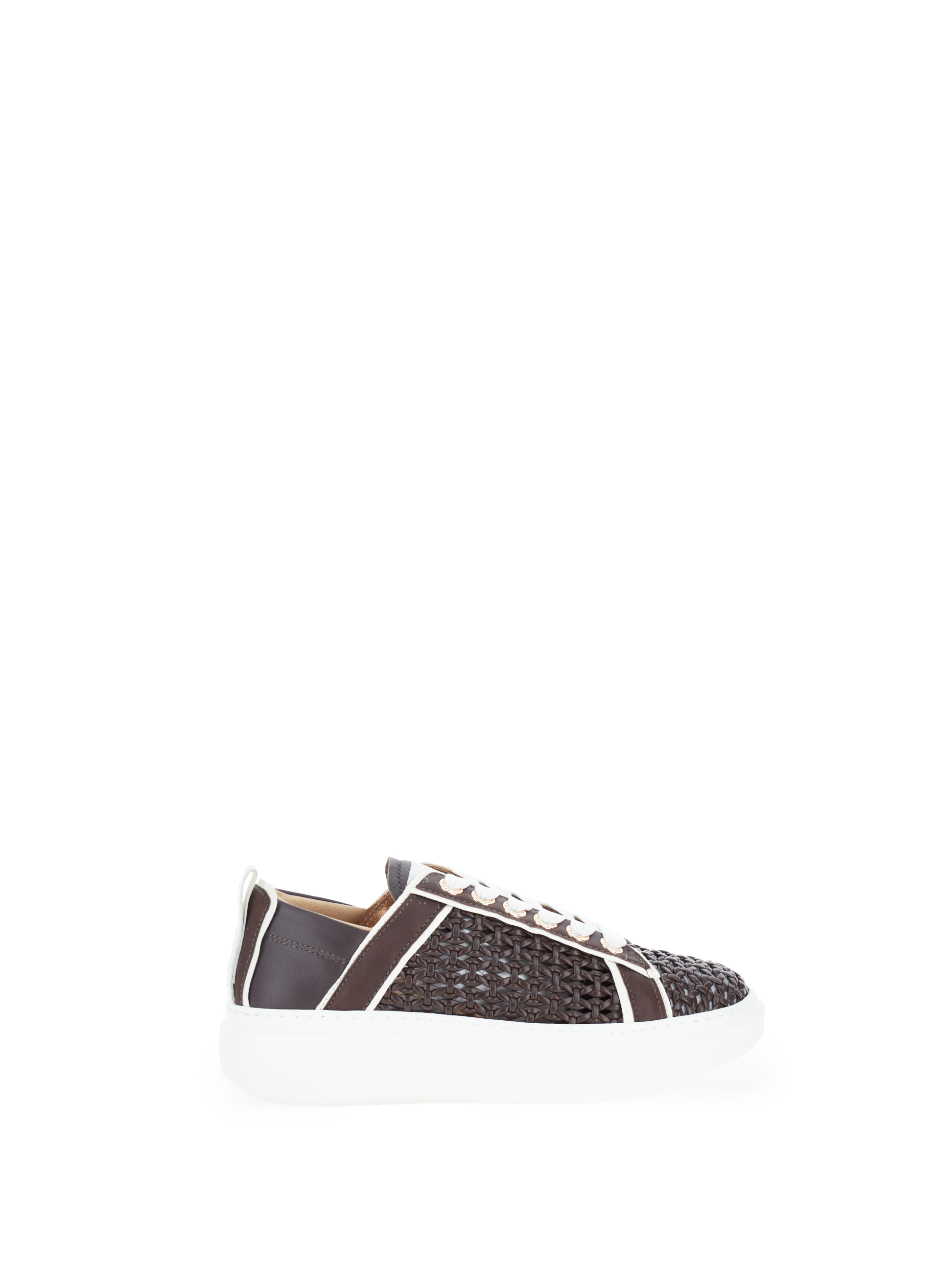 Sneakers in pelle MARRONE 39