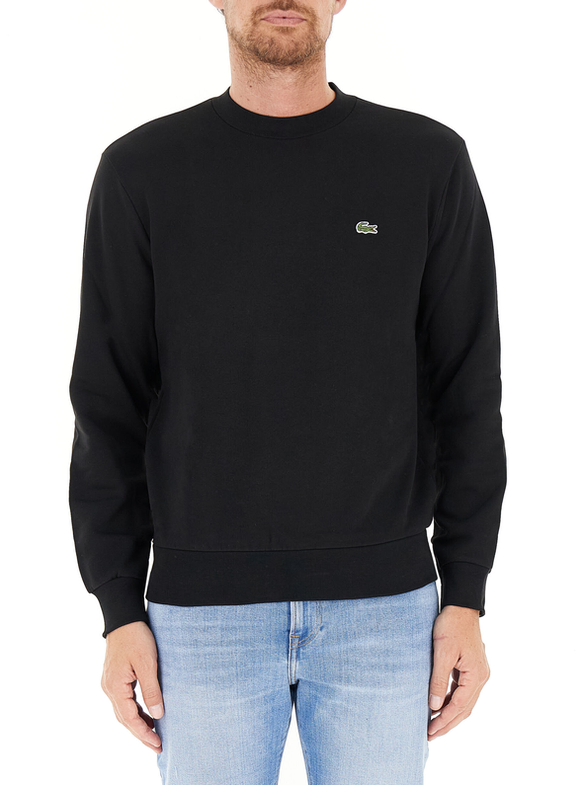 Lacoste Felpa girocollo NERO