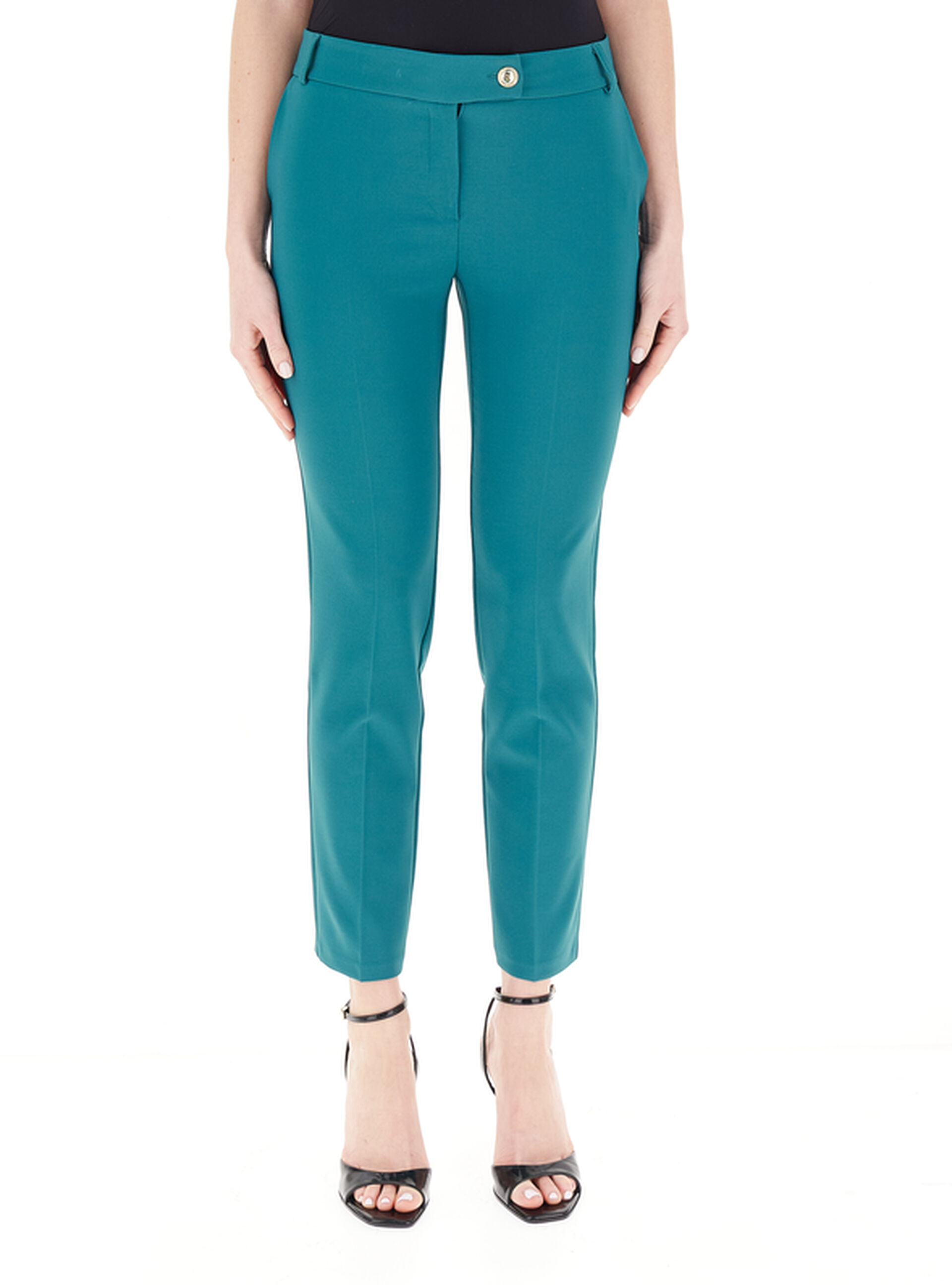 Pantalone a sigaretta PETROLIO