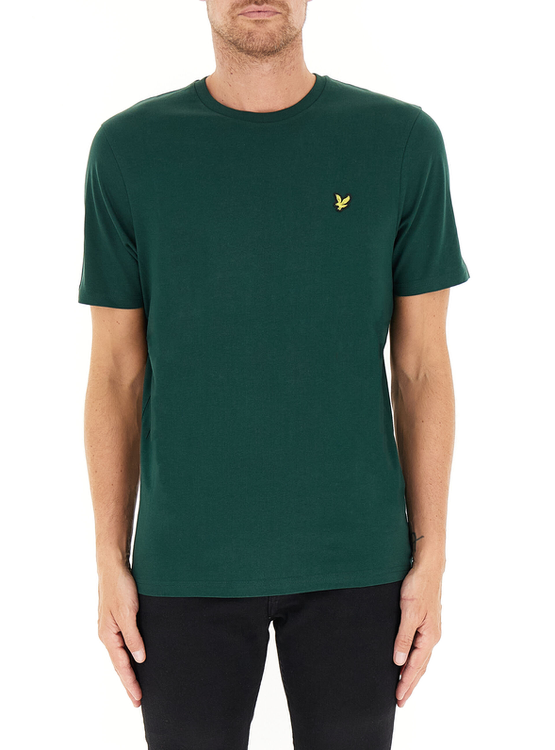 T-shirt in cotone VERDE SCURO