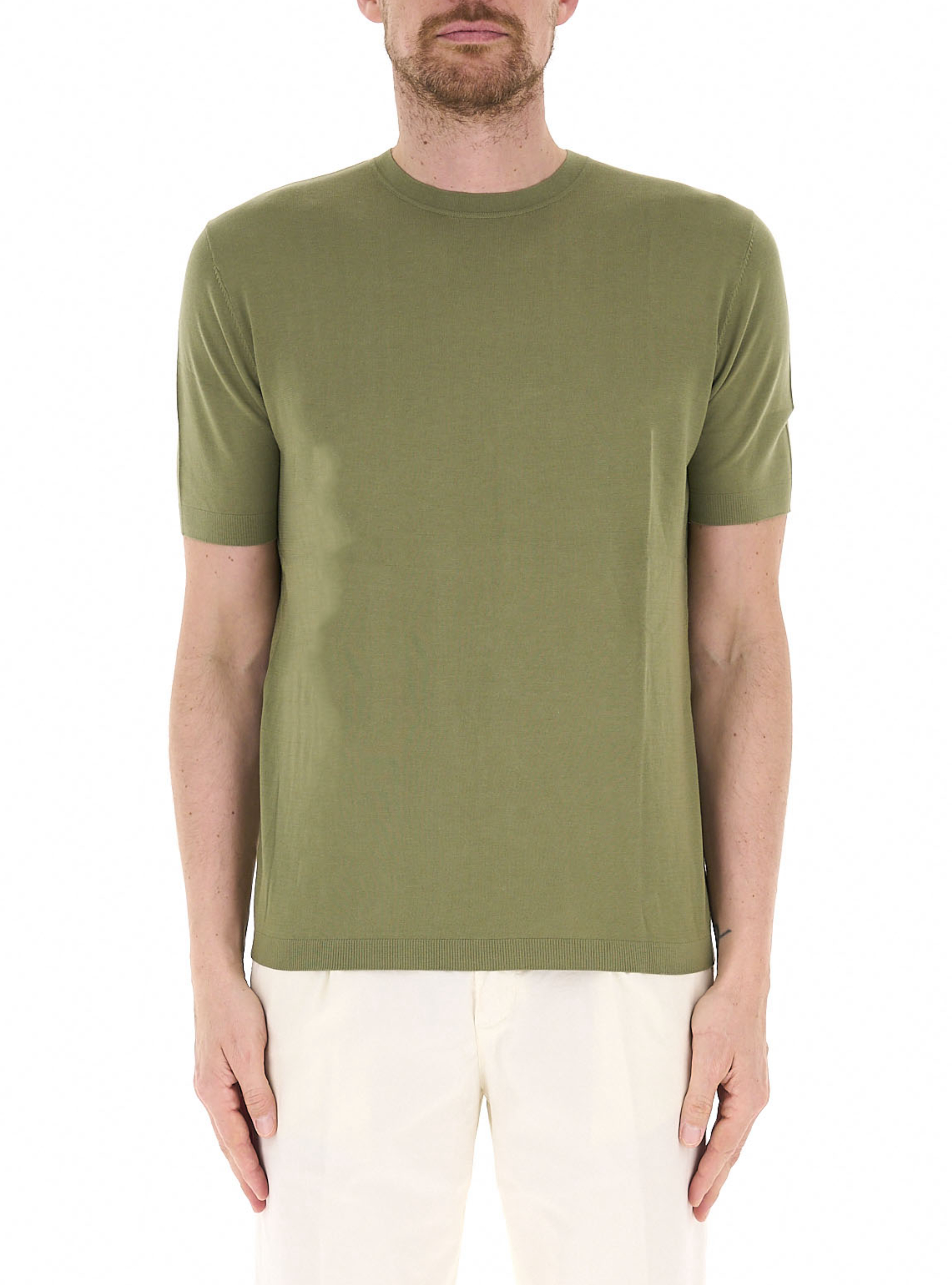 T-shirt girocollo VERDE OLIVA L