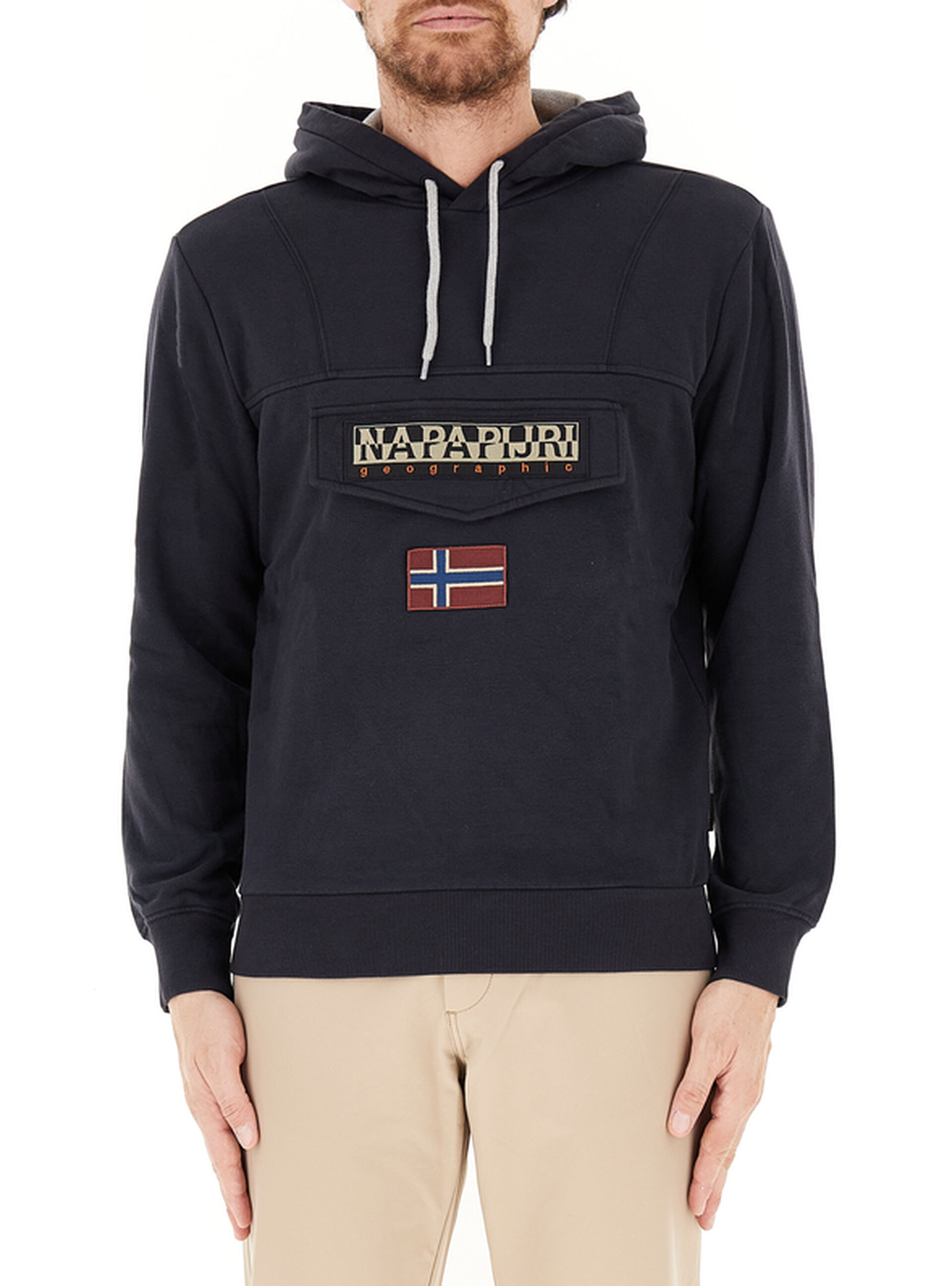 Napapijri Felpa con cappuccio NERO