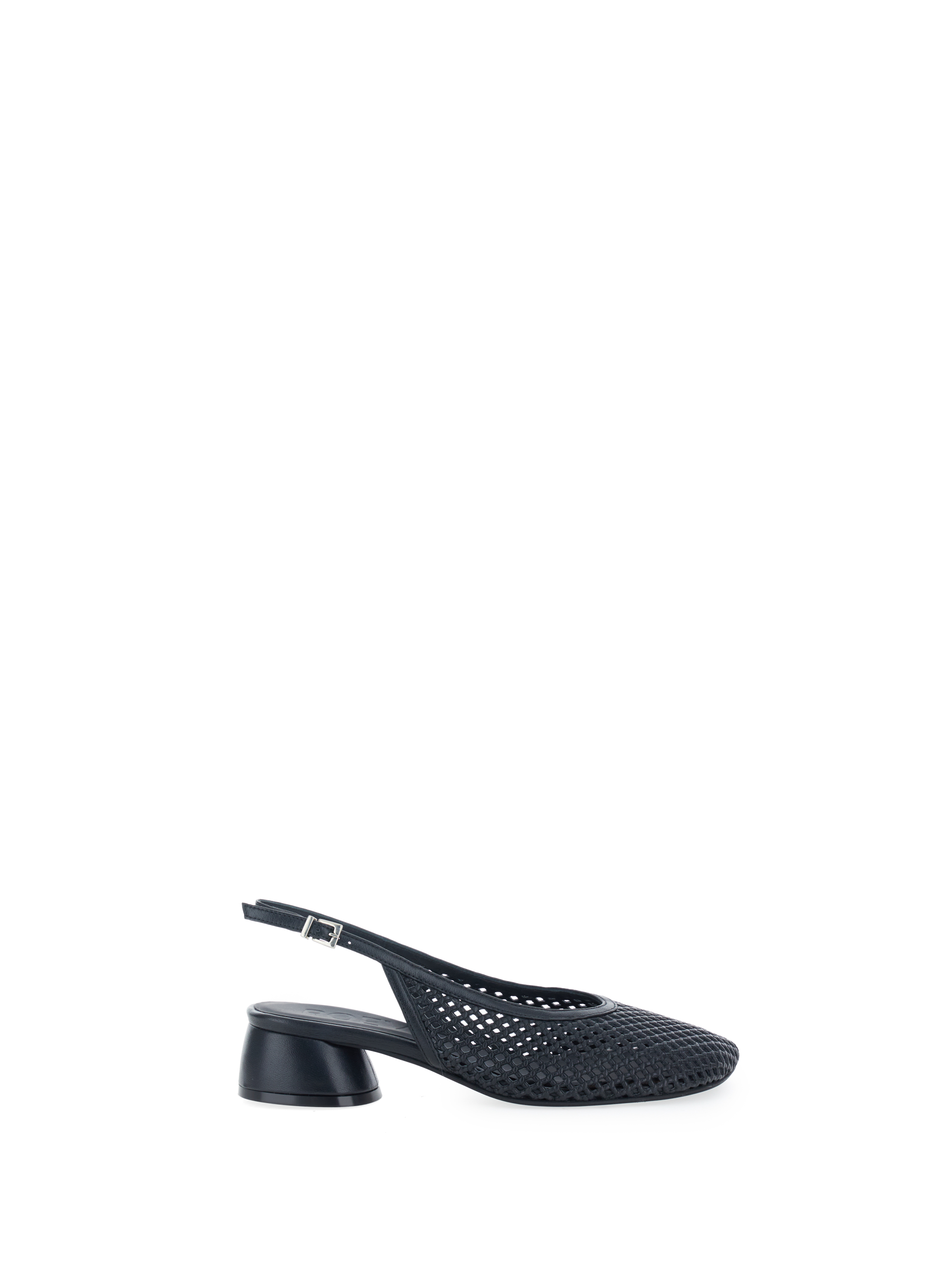 Décolleté slingback pelle NERO