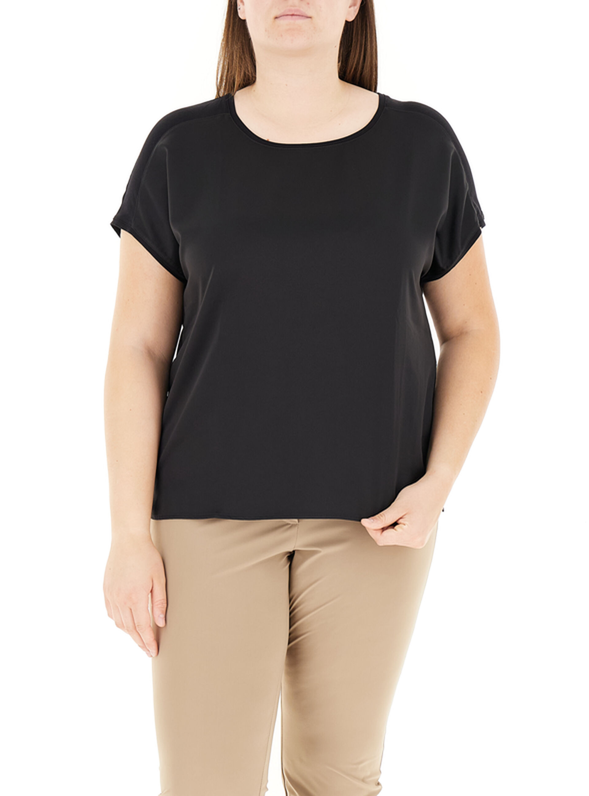 LUISA VIOLA T-shirt girocollo NERO