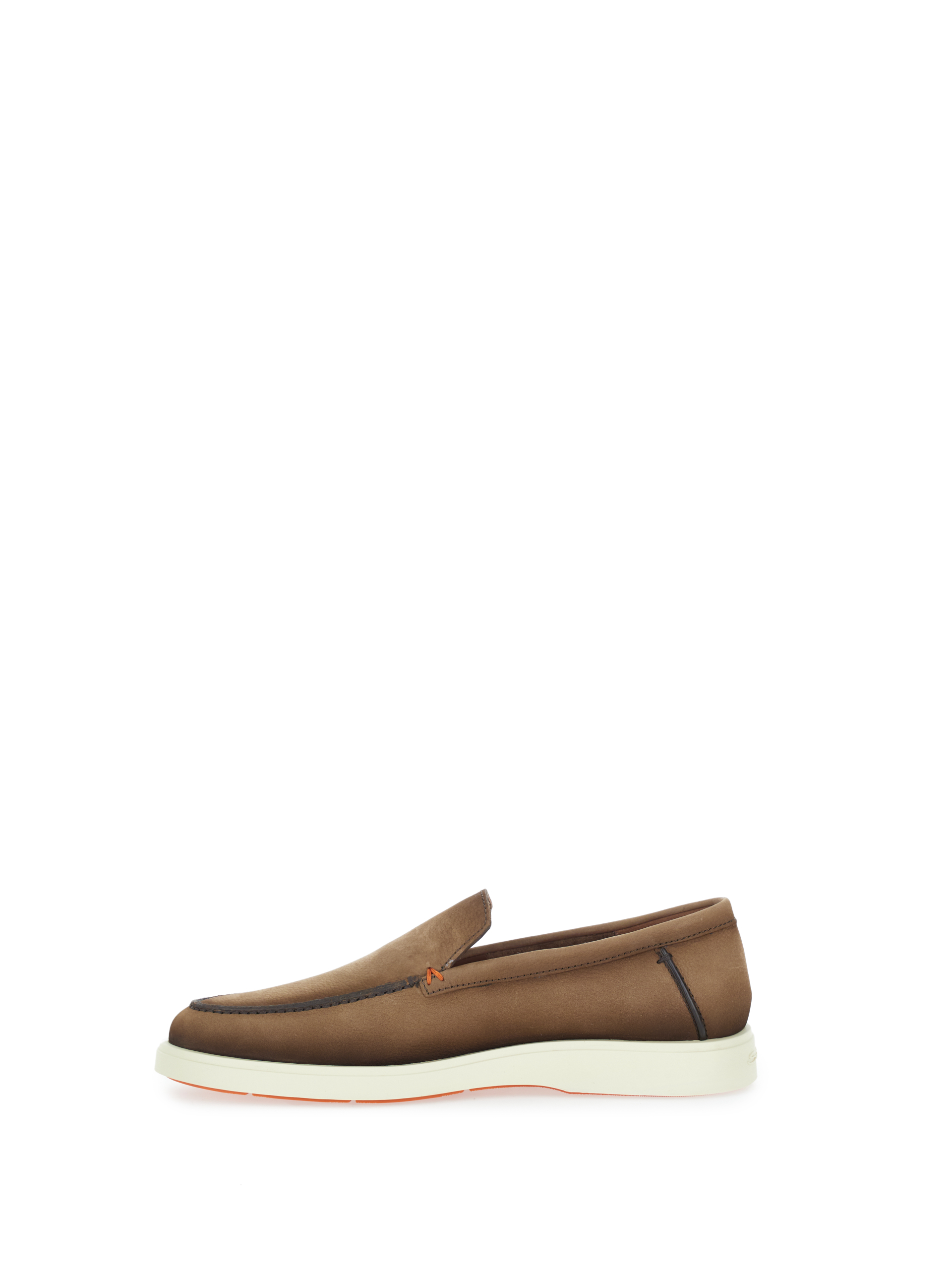 SANTONI Mocassini in pelle TABACCO