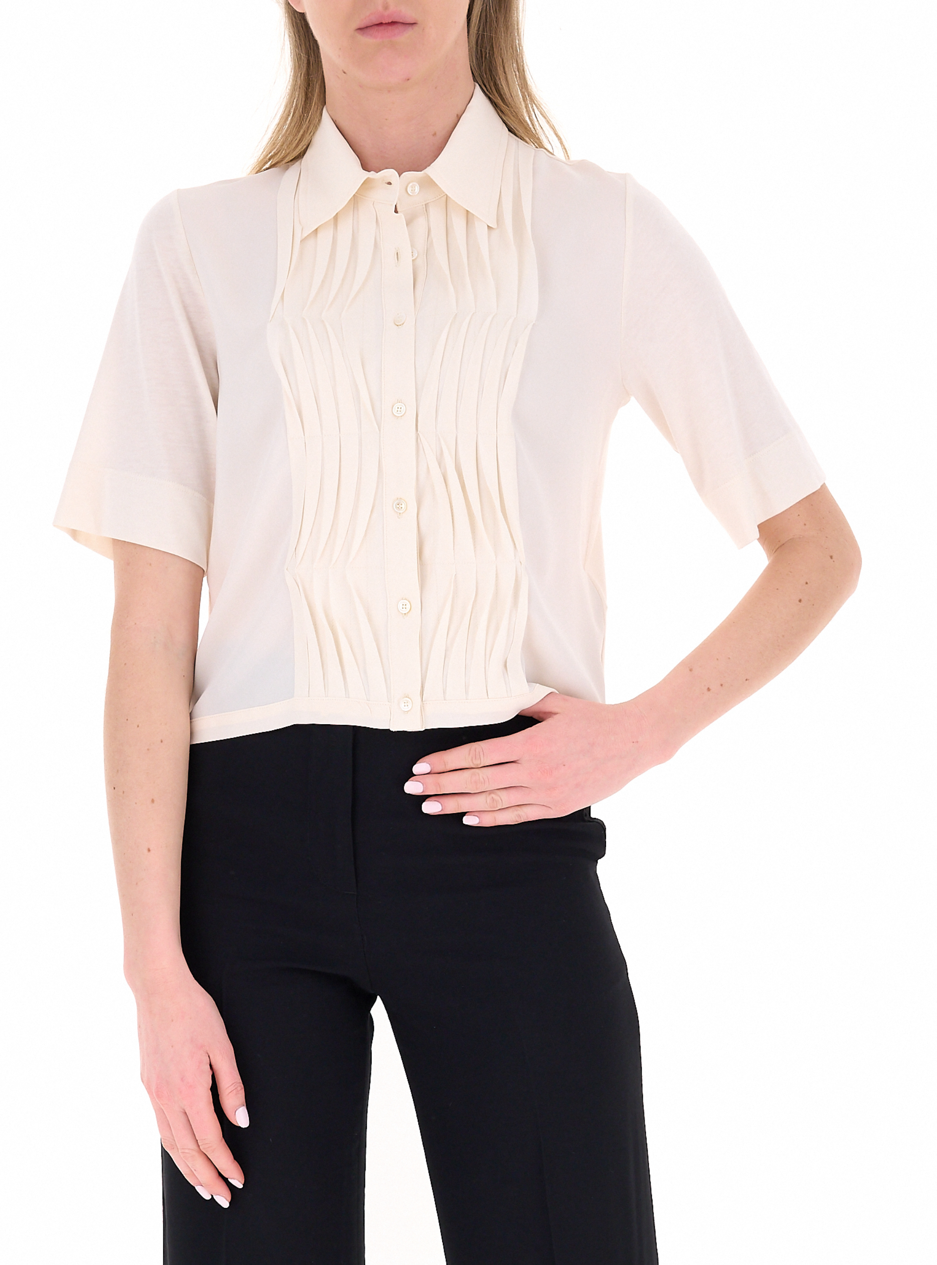 SEVENTY Blusa maniche corte AVORIO