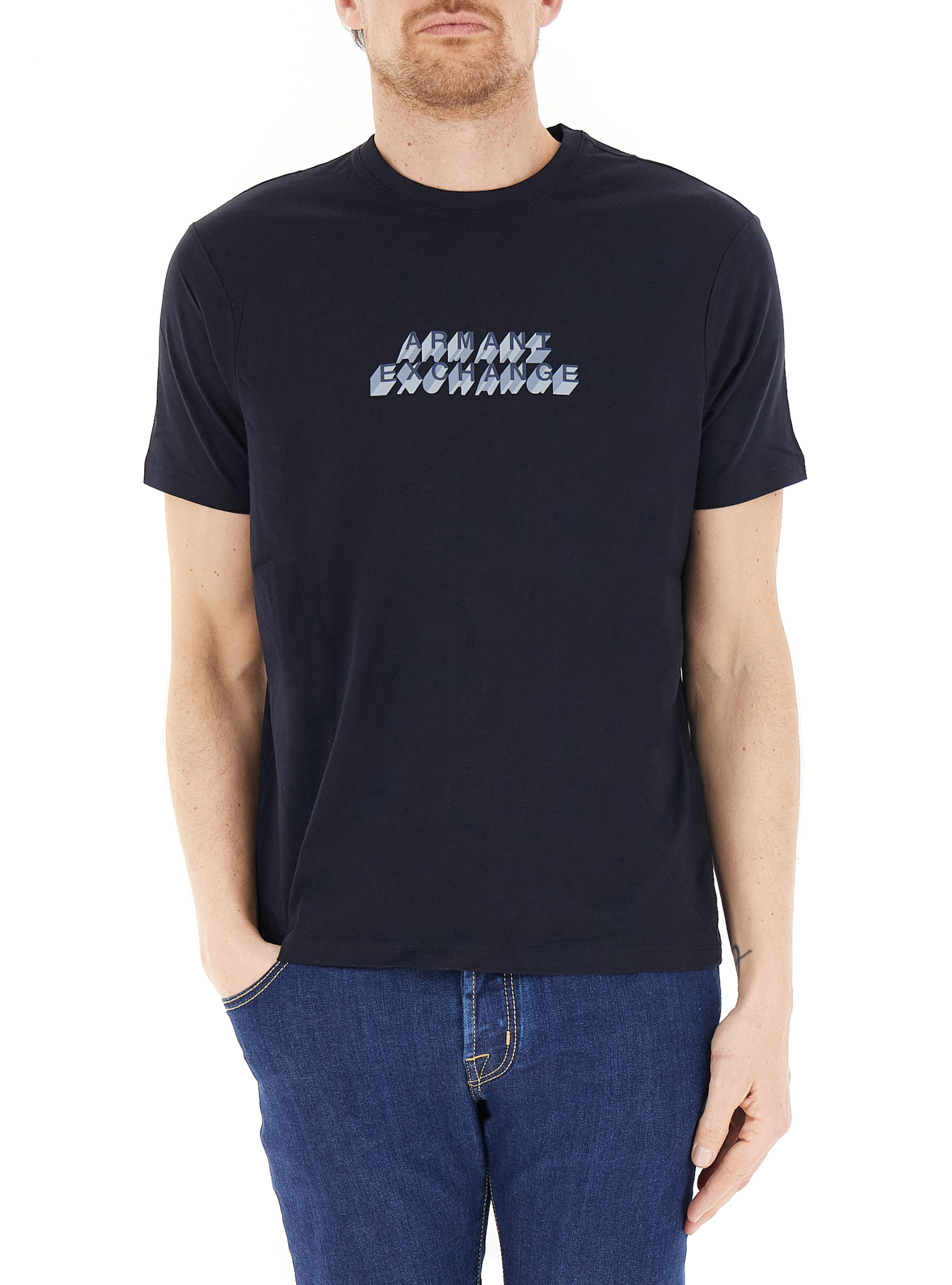 T-shirt girocollo BLU SCURO
